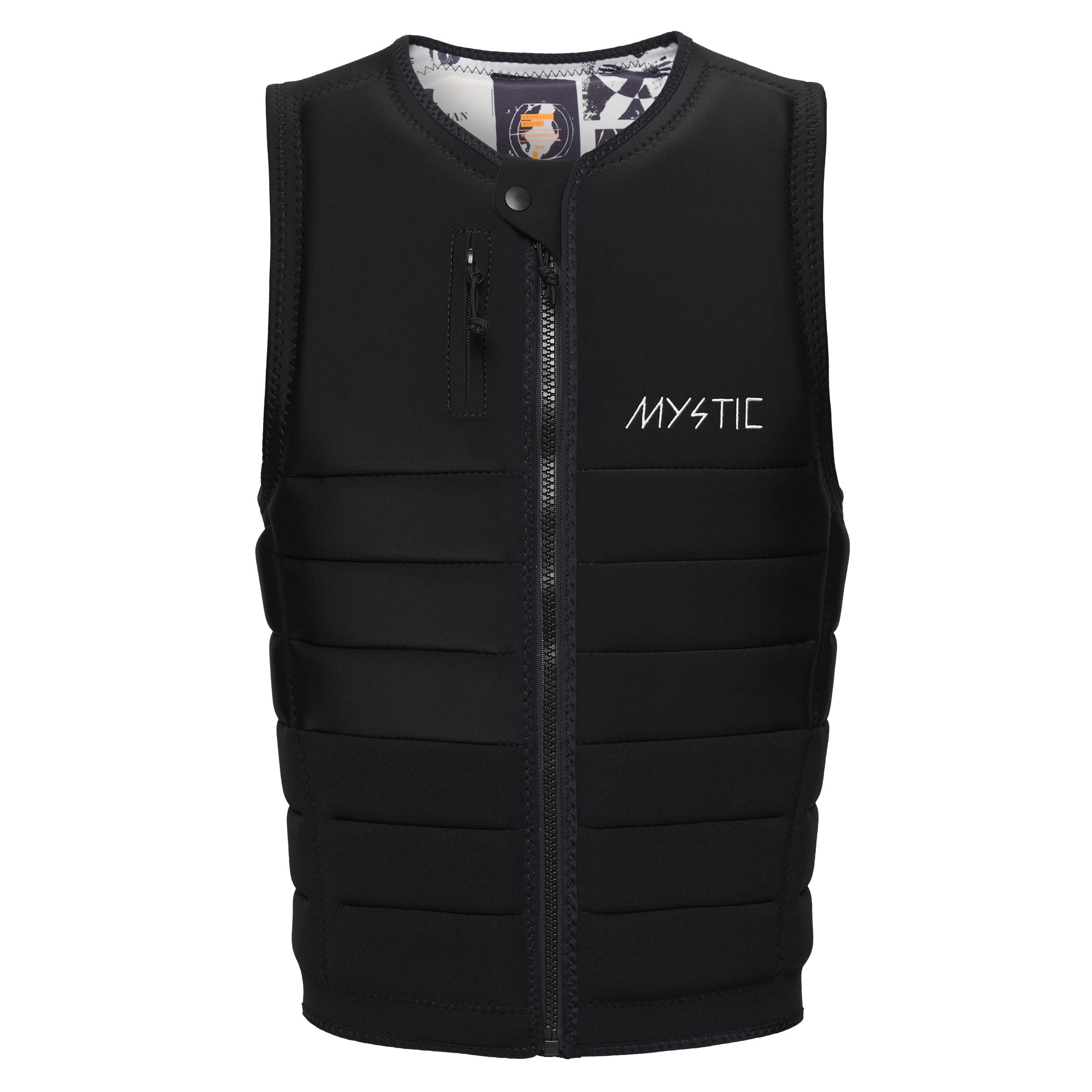 Mystic - The Dom Impact Vest Fzip Wake - Black