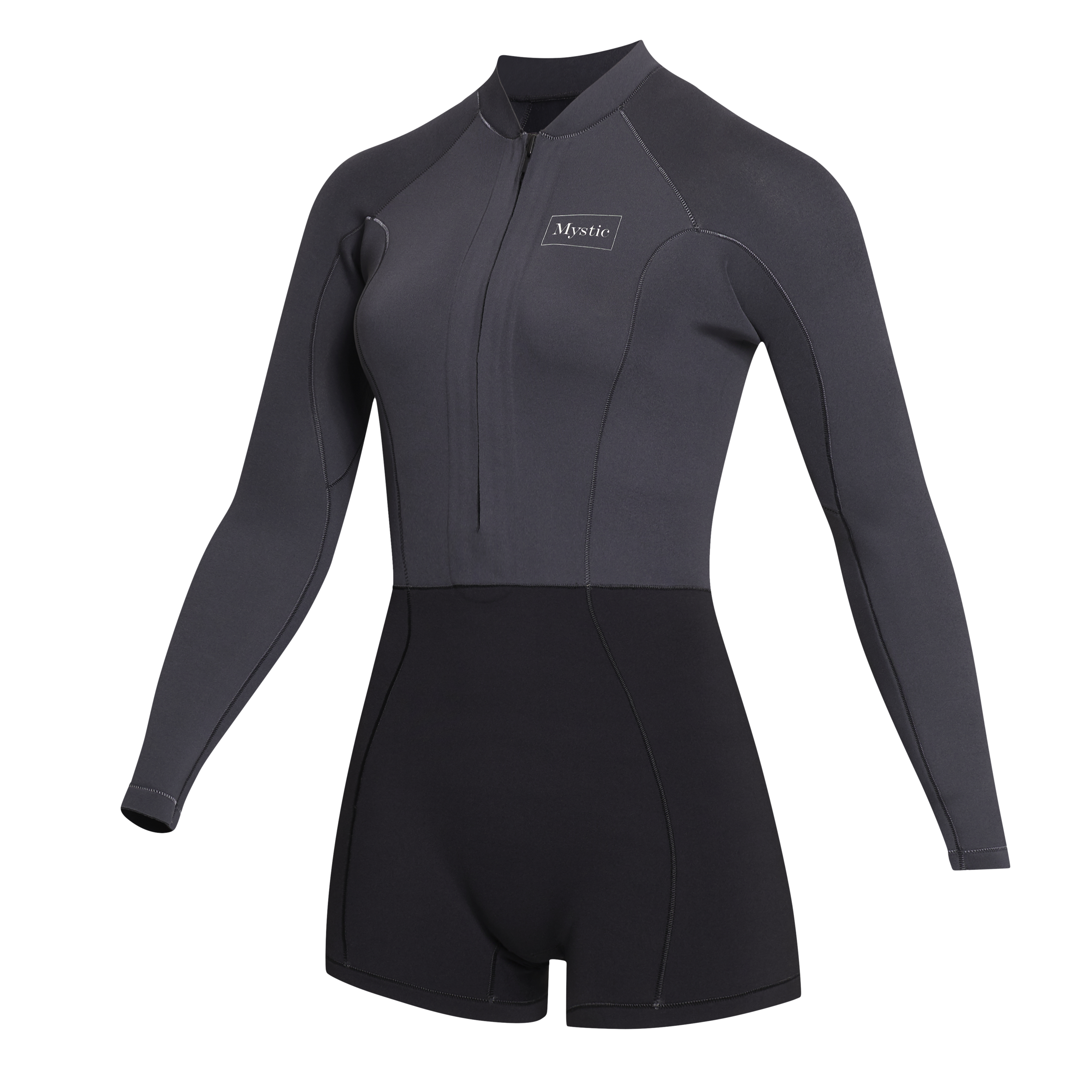 Mystic - Lunar Longarm Shorty 2/2mm Fzip Women - Black