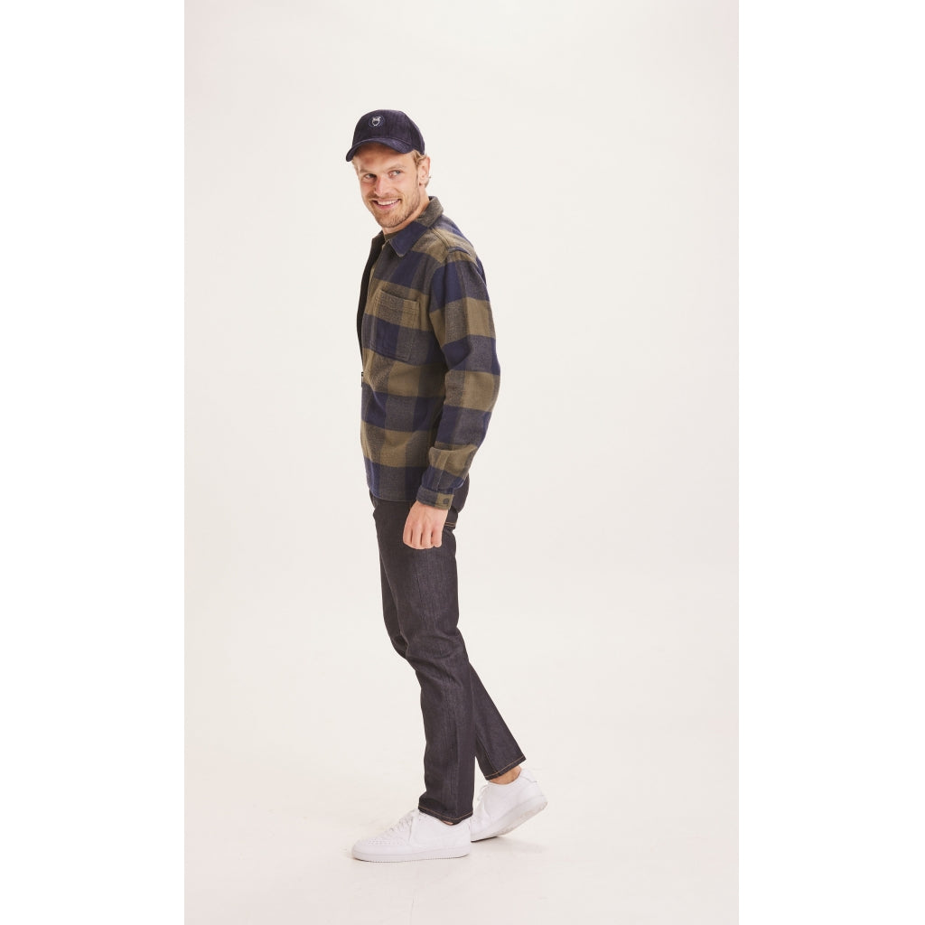 PINE checked heavy flannel overshirt - GOTS/Vegan