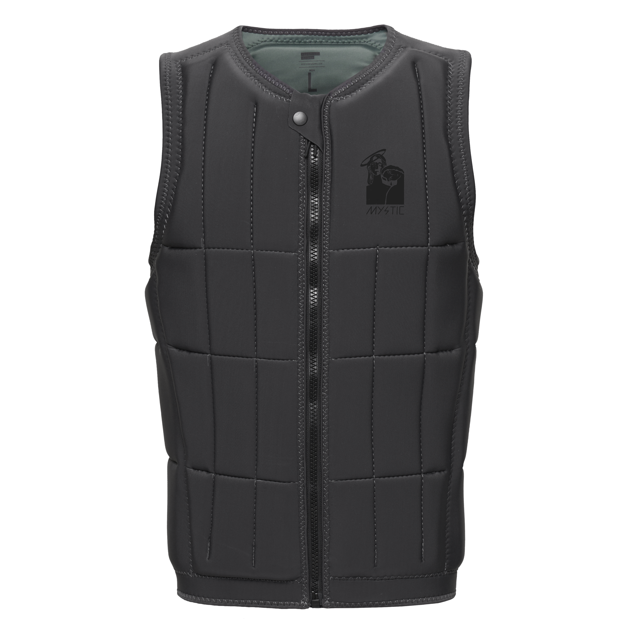 Mystic - Anarchy Impact Vest Fzip Wake - Phantom Grey