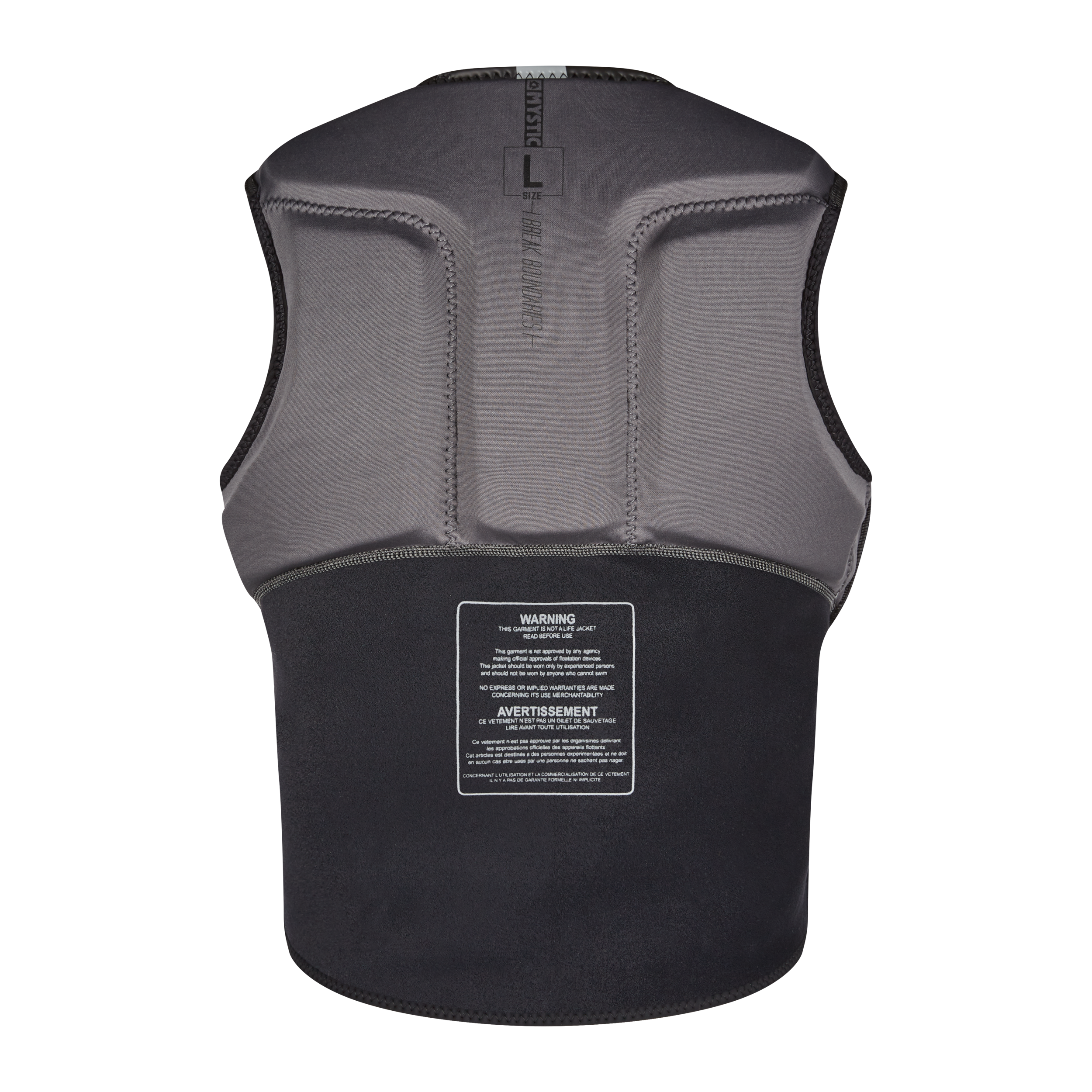 Mystic - Block Impact Vest Fzip Kite - Black