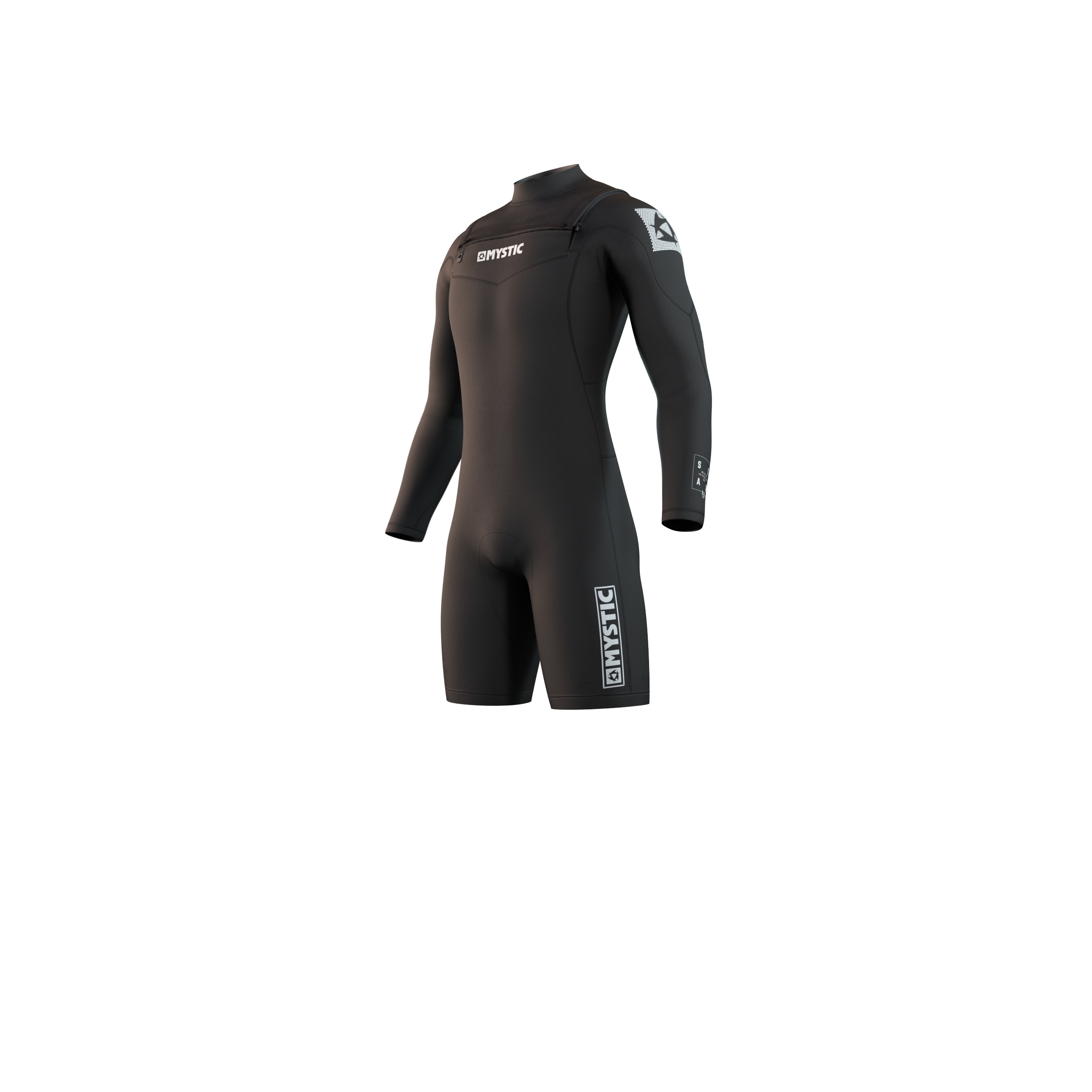 Mystic - Star Longarm Shorty 3/2mm Double Fzip - Black
