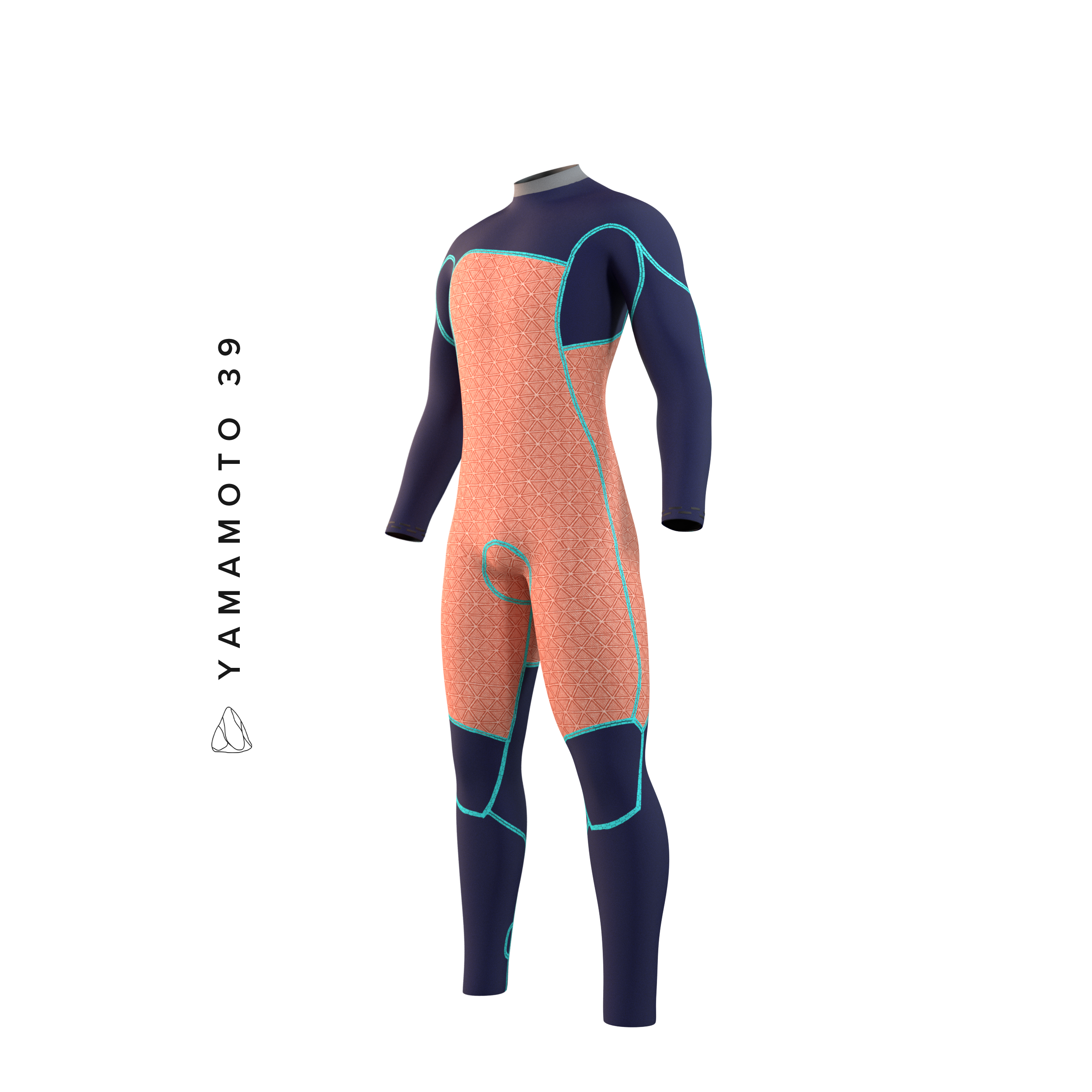 Mystic - Majestic Fullsuit 4/3mm Fzip - Navy