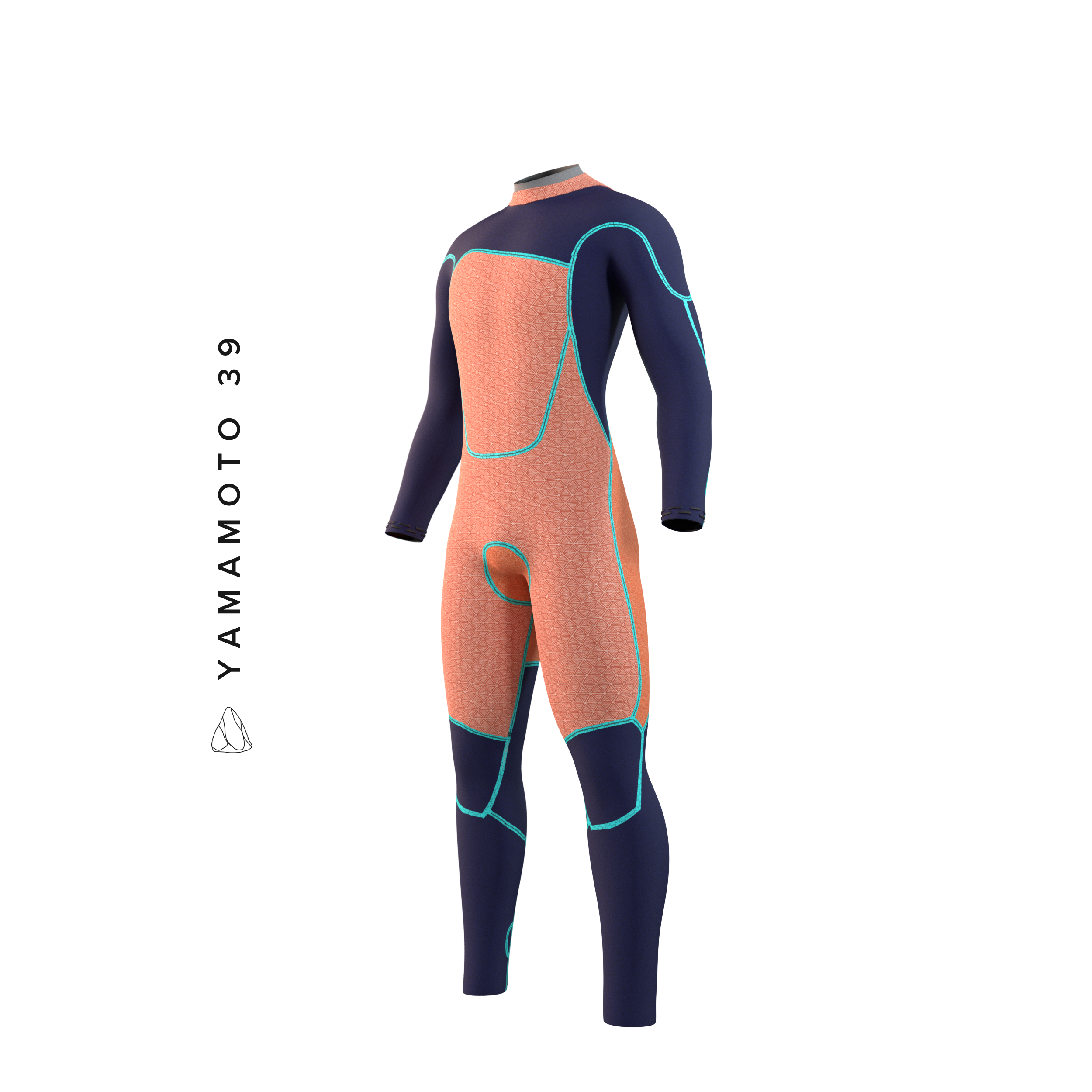 Mystic - Majestic Fullsuit 5/4mm Bzip - Navy