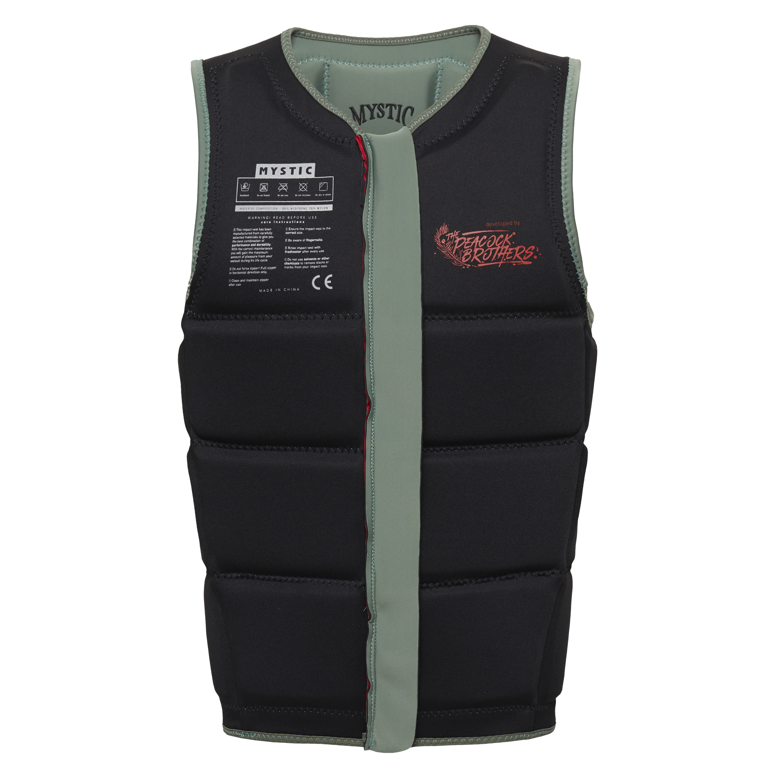 Mystic - Peacock Impact Vest Fzip Wake - Dark Olive
