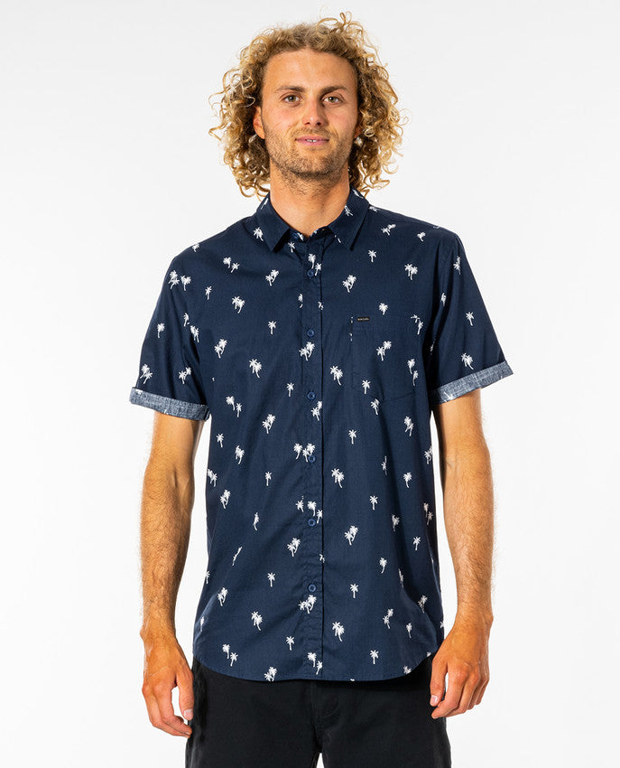 Rip Curl - paradise palms s/s shirt - navy