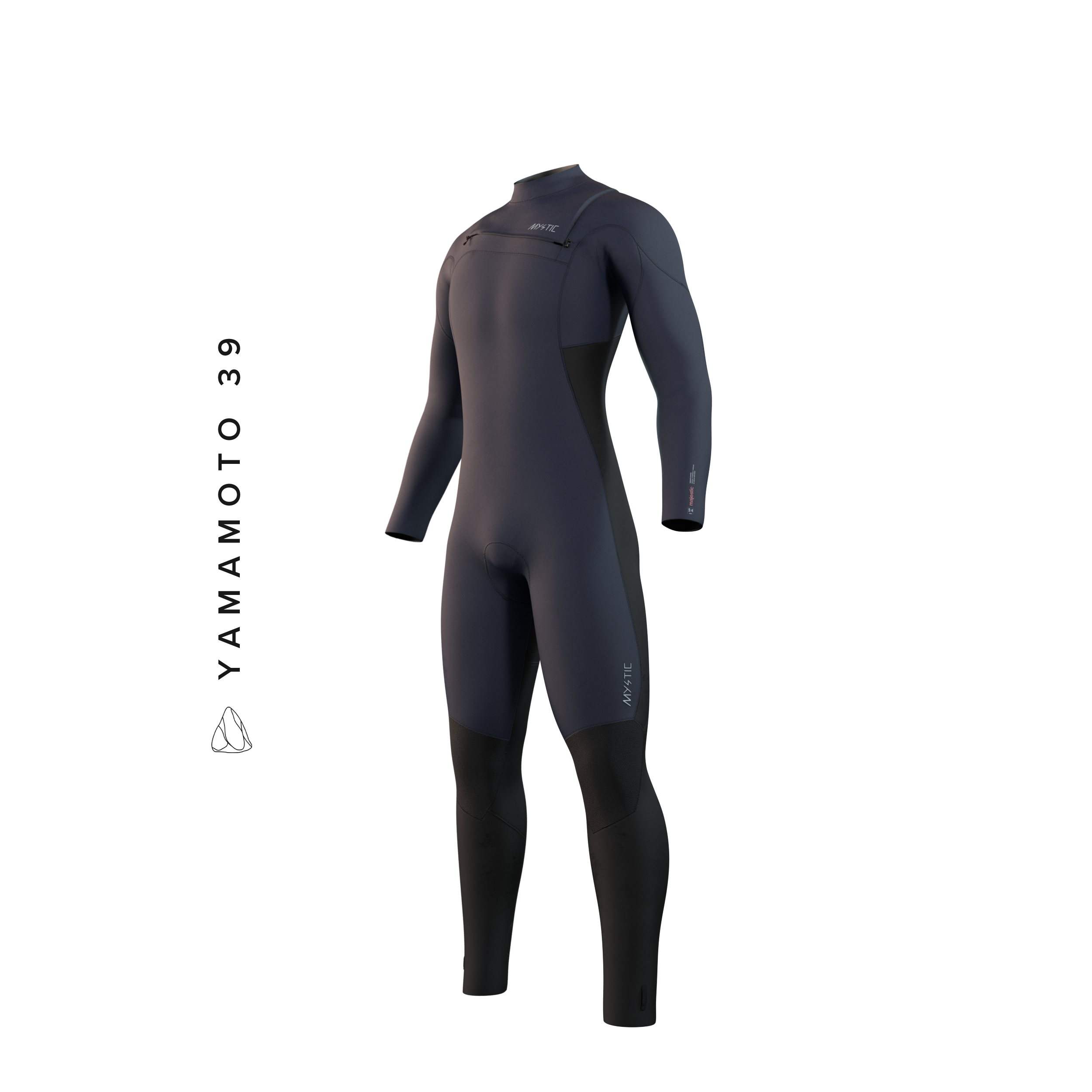 Mystic - Majestic Fullsuit 5/4mm Fzip - Navy