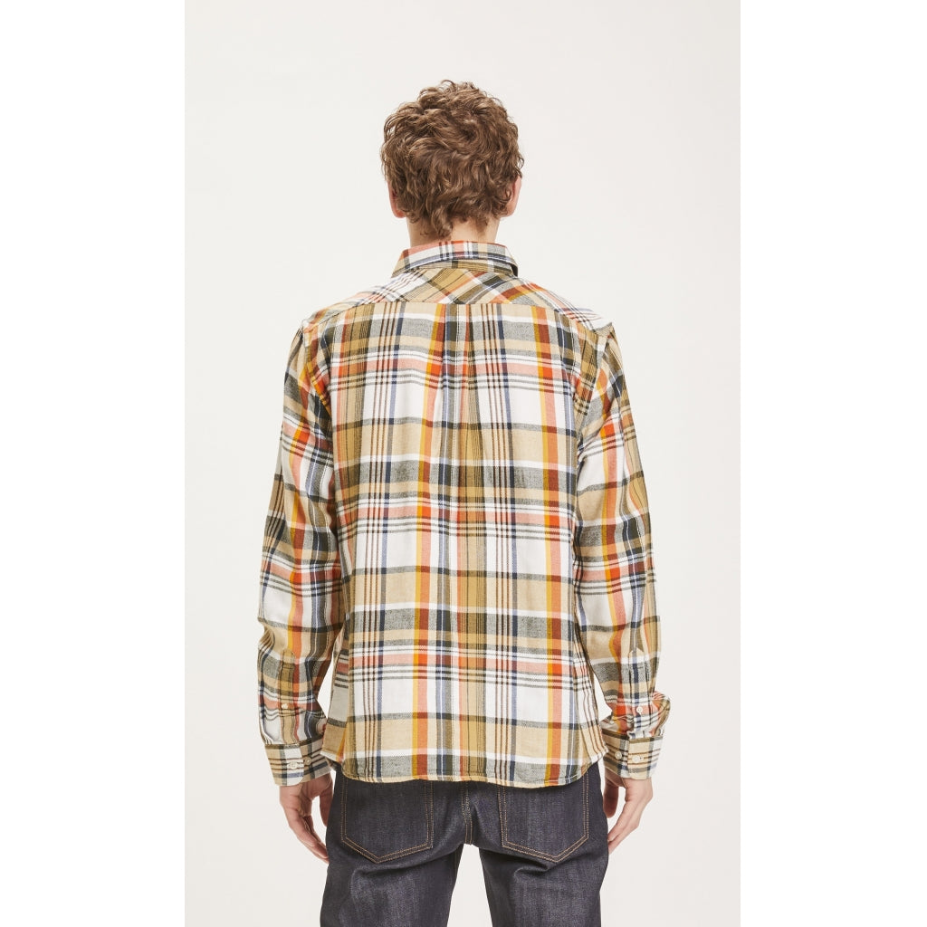 KnowledgeCotton Apparel Larch regular fit big checked shirt