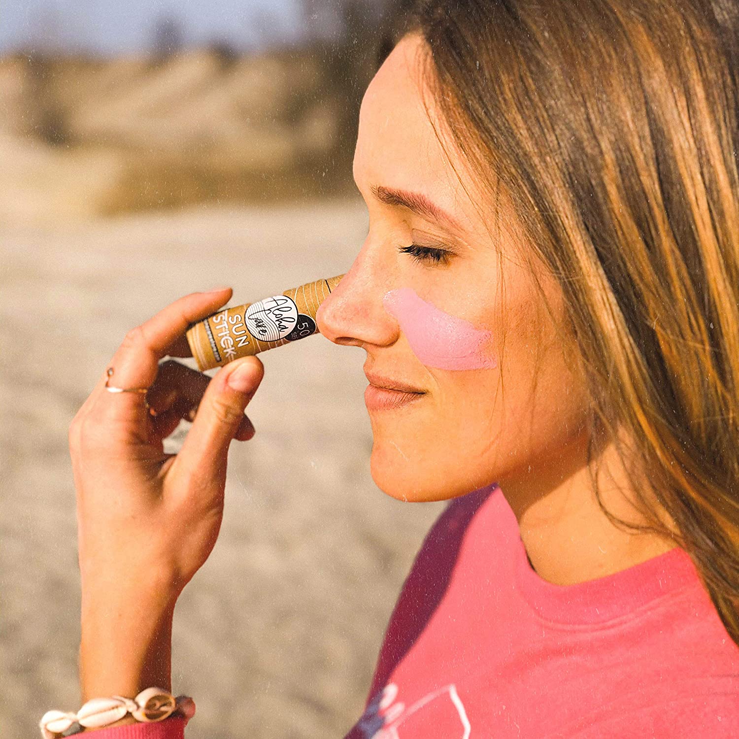 Aloha Sun Stick SPF 50+ | Face Mineral Sunscreen for Surfing | Blue colour