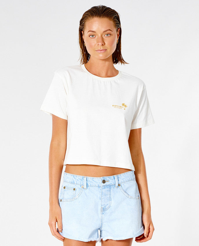 Rip Curl - the island crop tee - bone
