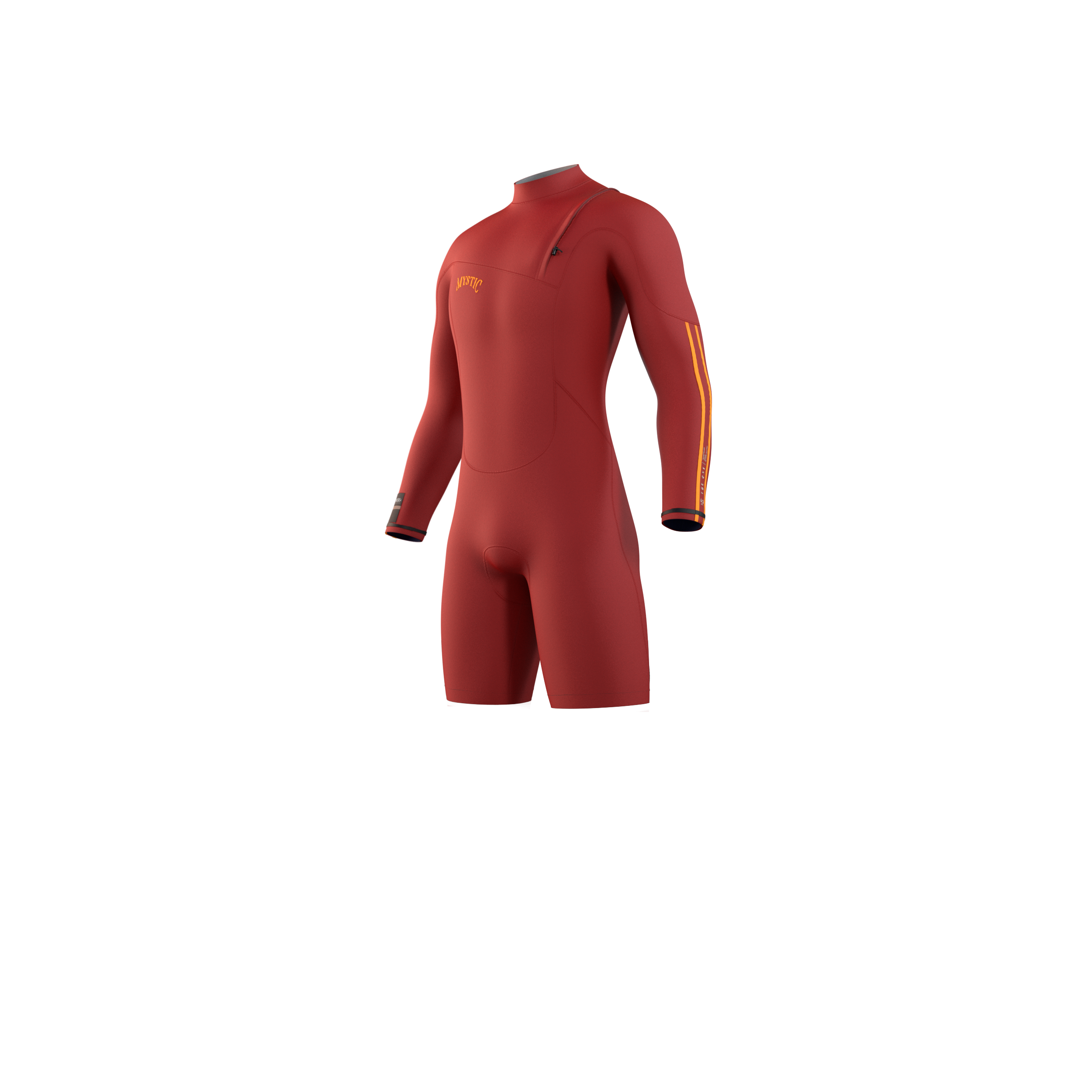 Mystic - The One Longarm Shorty 3/2mm Zipfree - Red