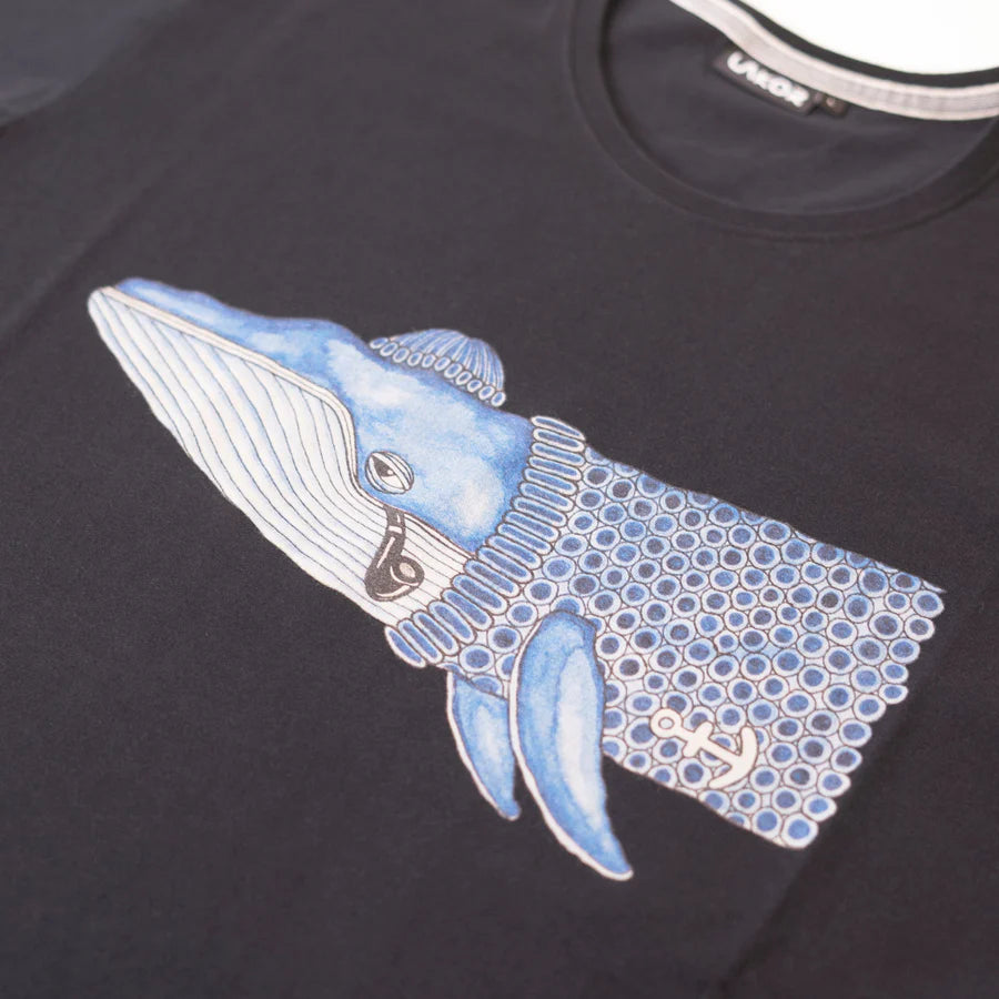 Lakor - Blue Whale - Black T-shirt