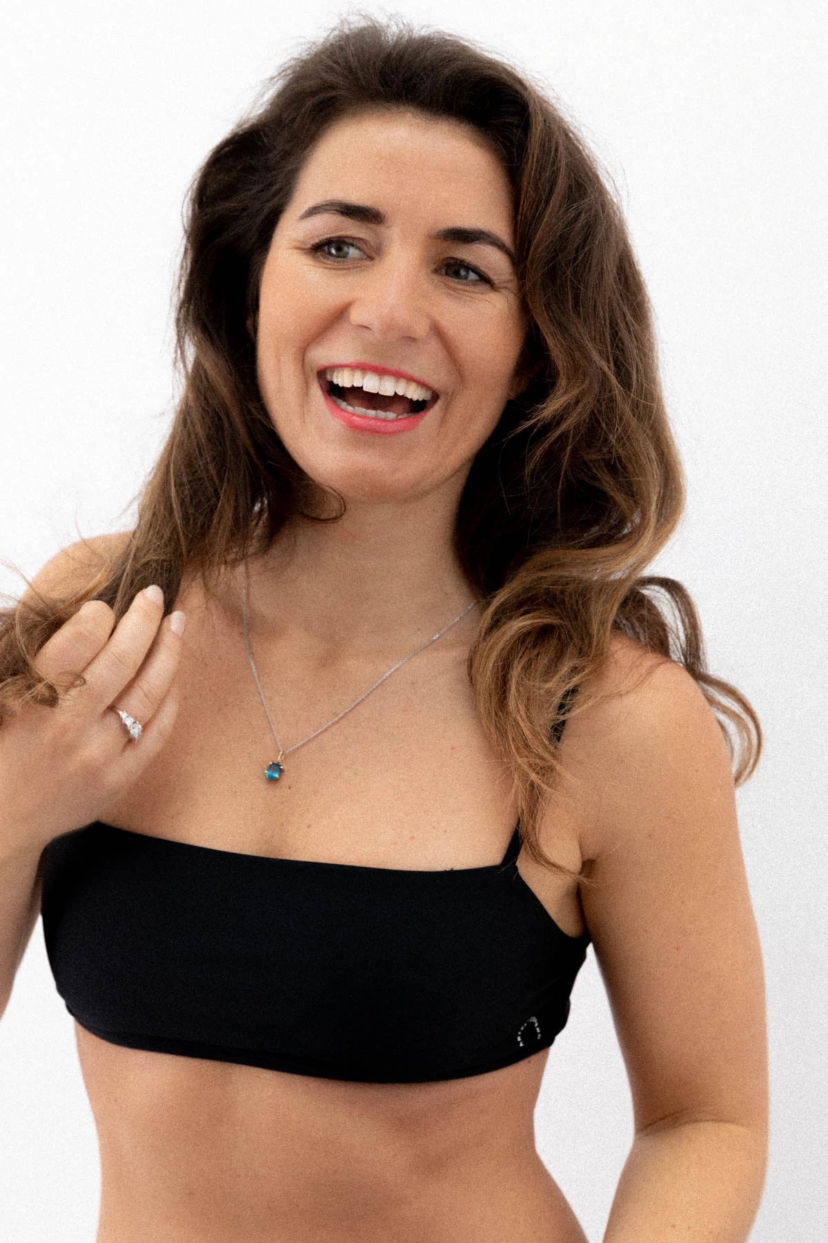 Copenhagen Cartel - Sanur justerbare stropper bikini top bandeau - Nero