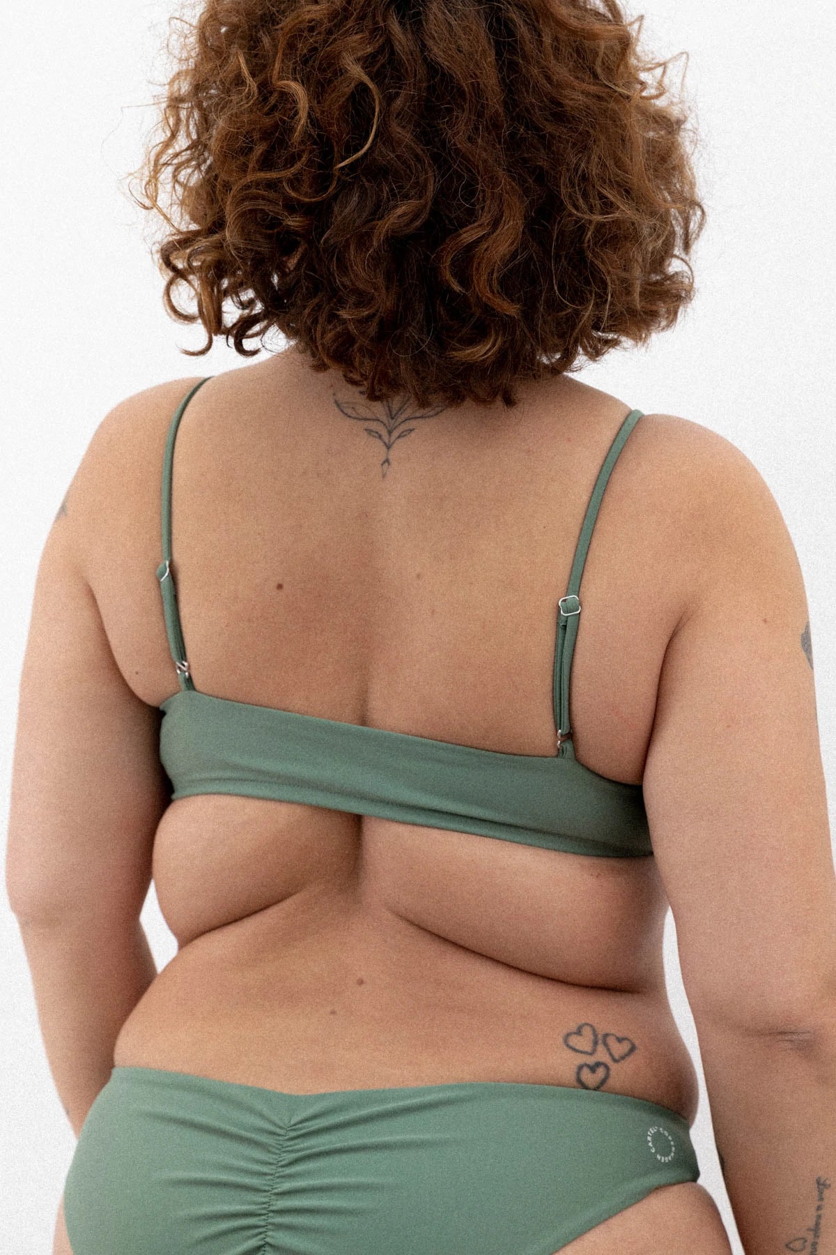 Copenhagen Cartel - Sanur justerbare stropper bikini top bandeau - Army