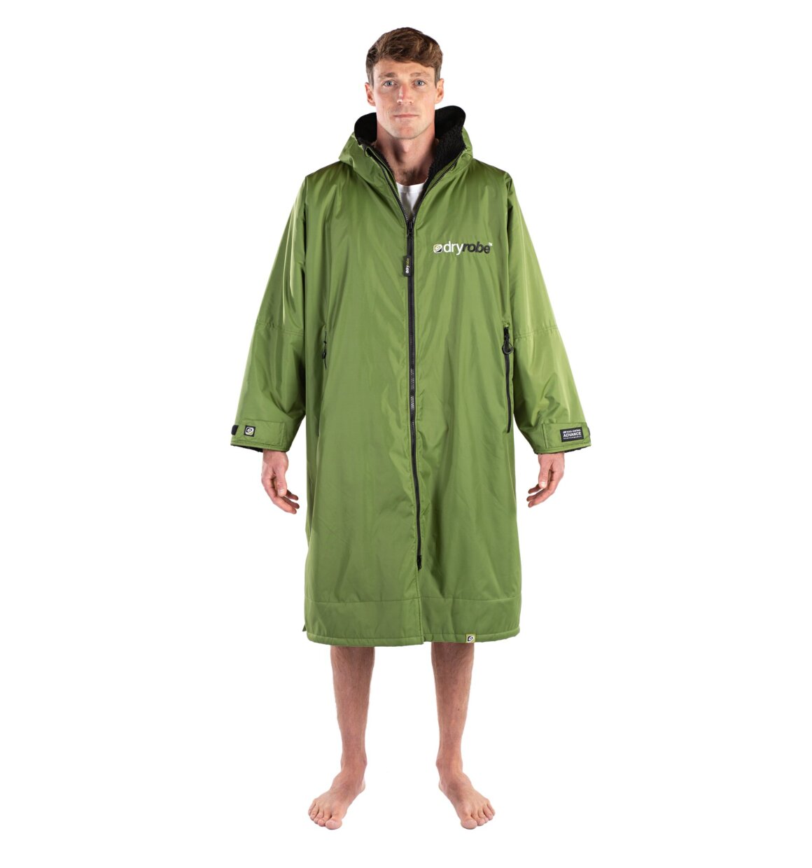 Dryrobe advance long sleeve poncho | voksne | forest green/black