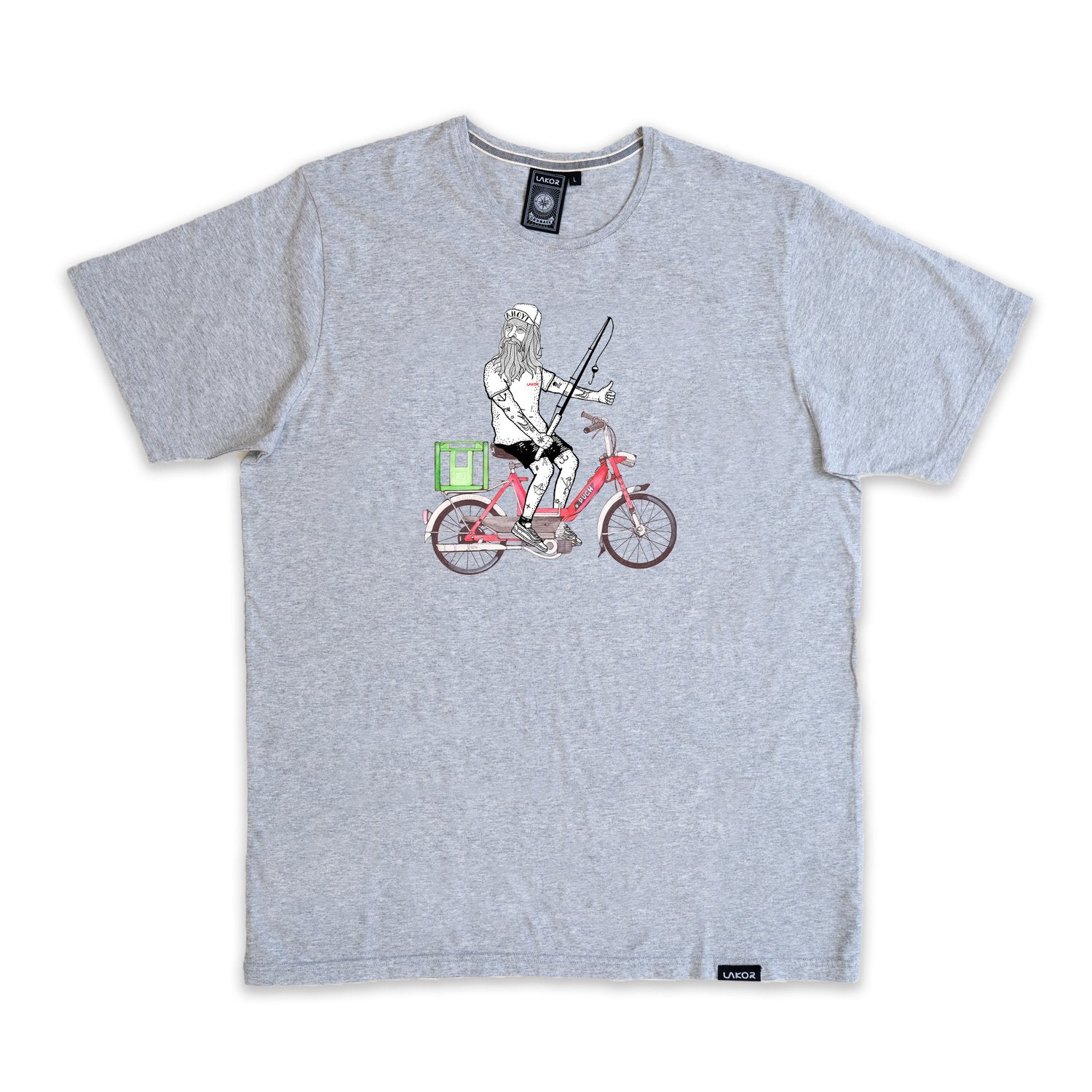 Lakor - Fish Trip (Light Grey) T-shirt