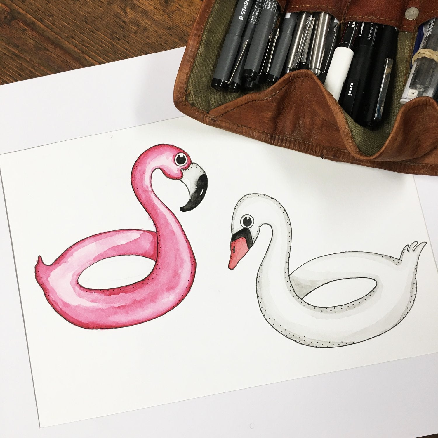 Lakor - Flamingo chest T-shirt