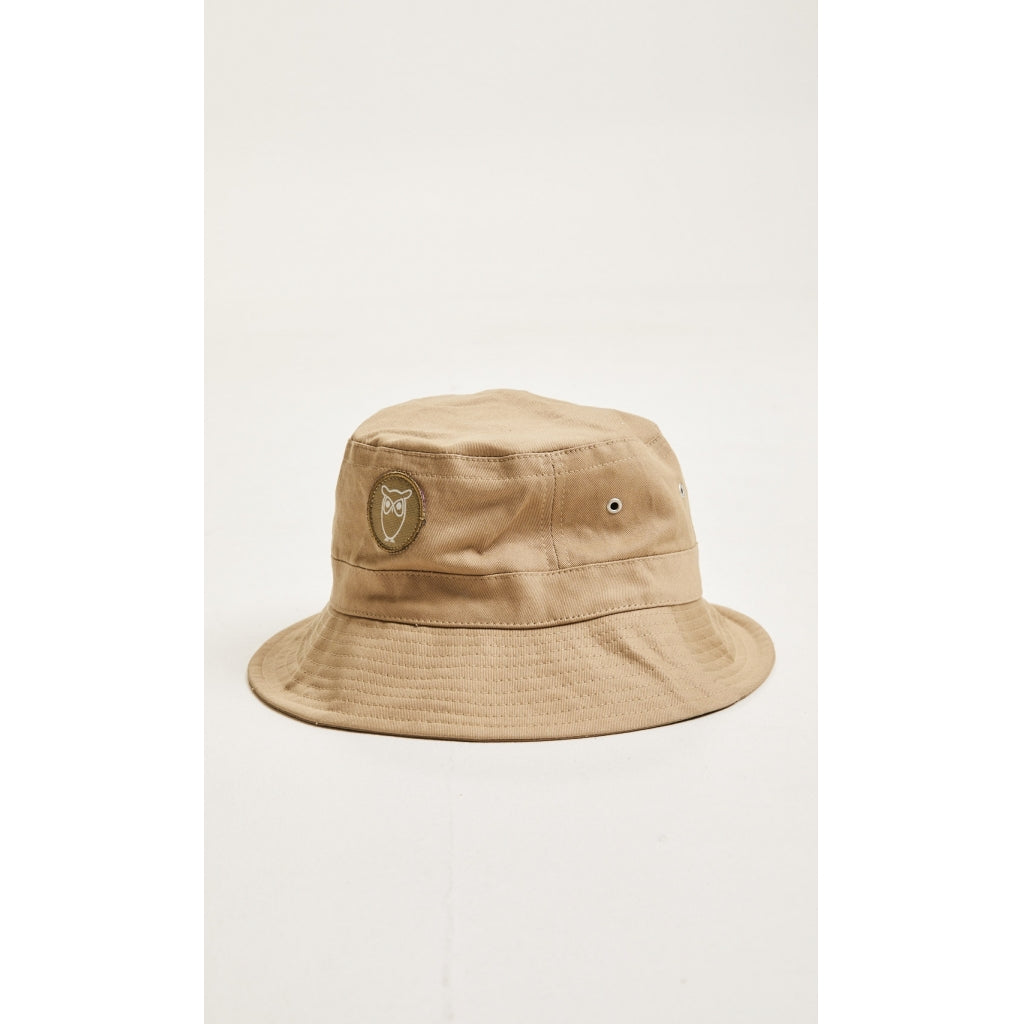 KnowledgeCotton Apparel LEAF twill jungle hat Kelp