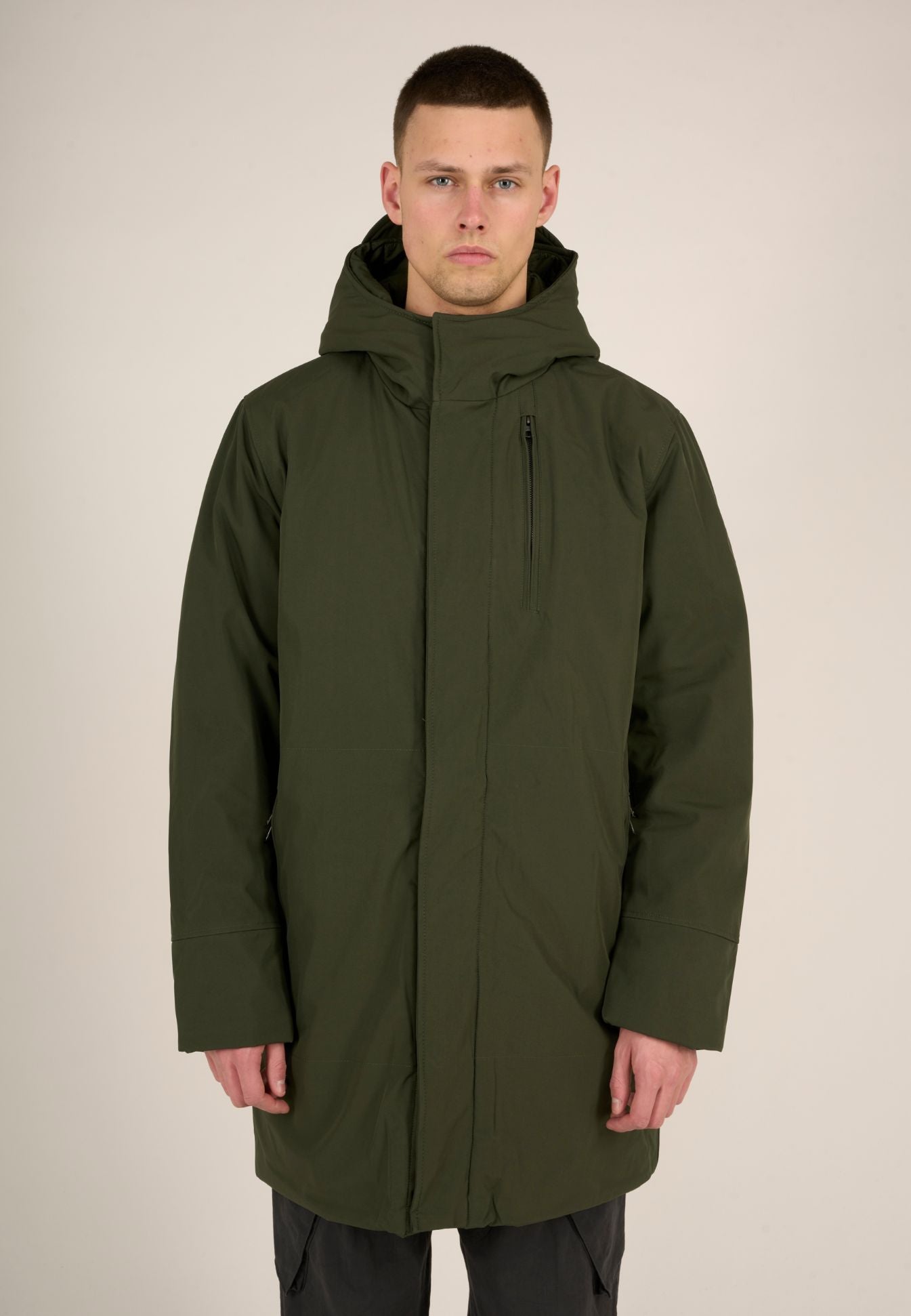 KnowledgeCotton Apparel - Long soft shell jacket CLIMATE SHELL™ - GRS/Vegan