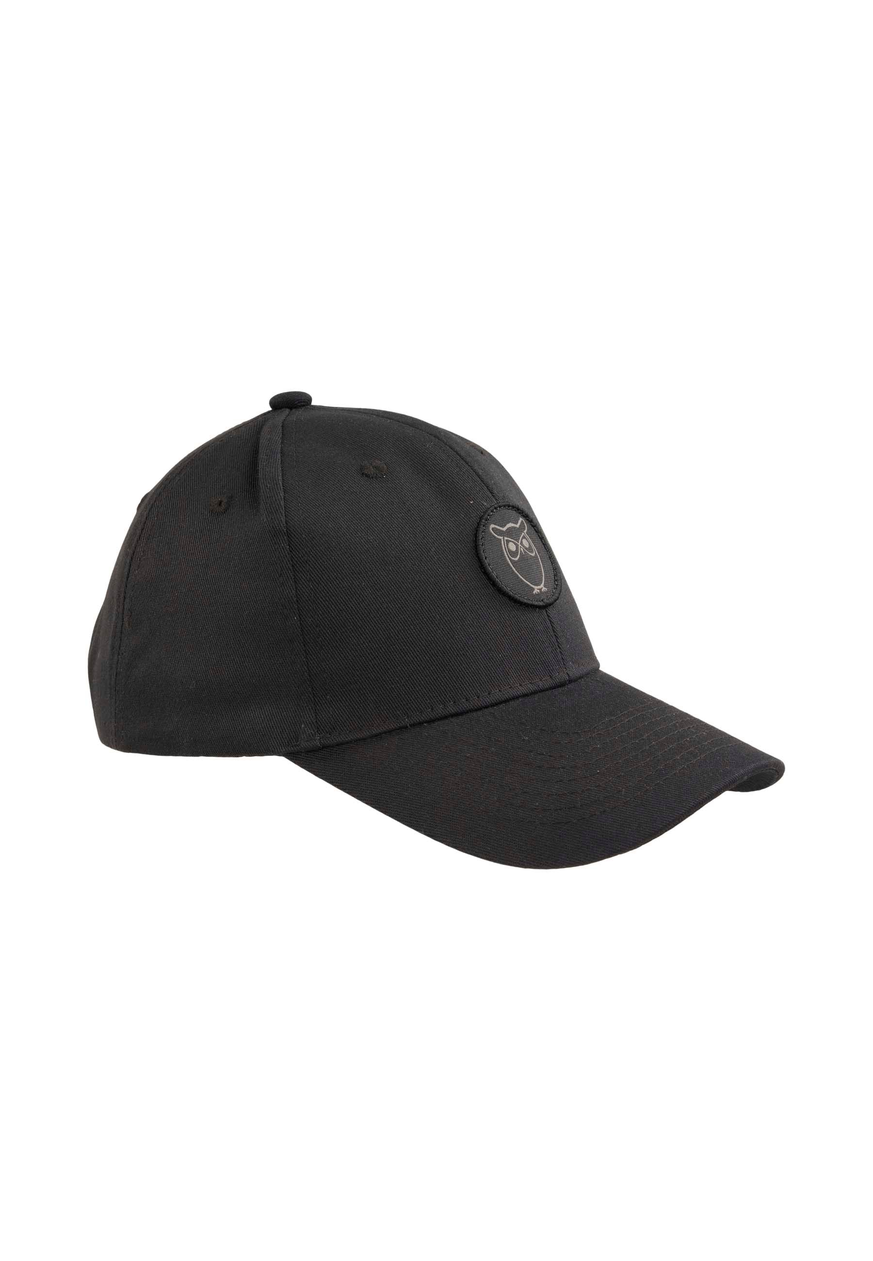 KnowledgeCottonApparel Twill baseball cap - GOTS/Vegan - Black Jet
