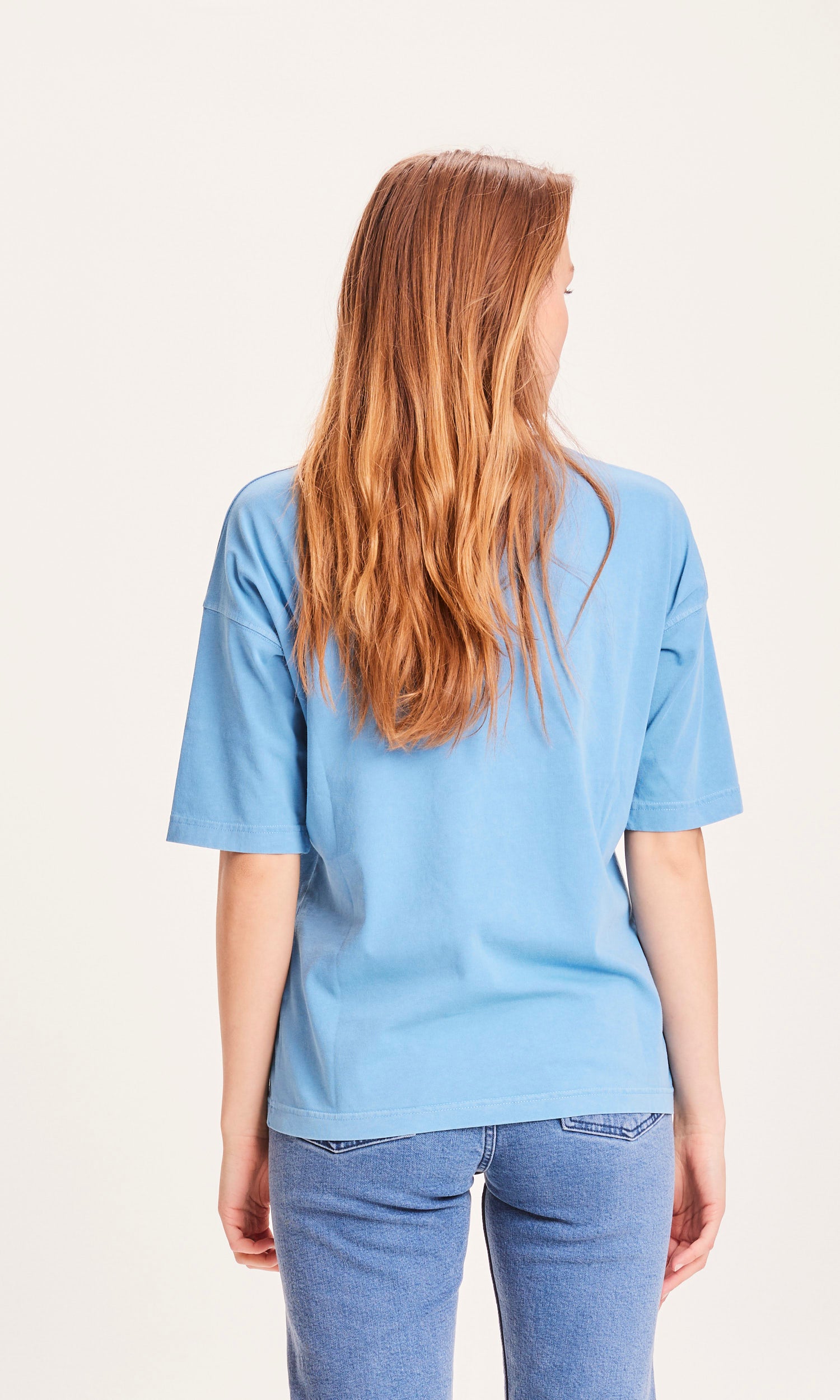 KnowledgeCotton Apparel - Nuance by nature T-shirt - Alaskan Blue