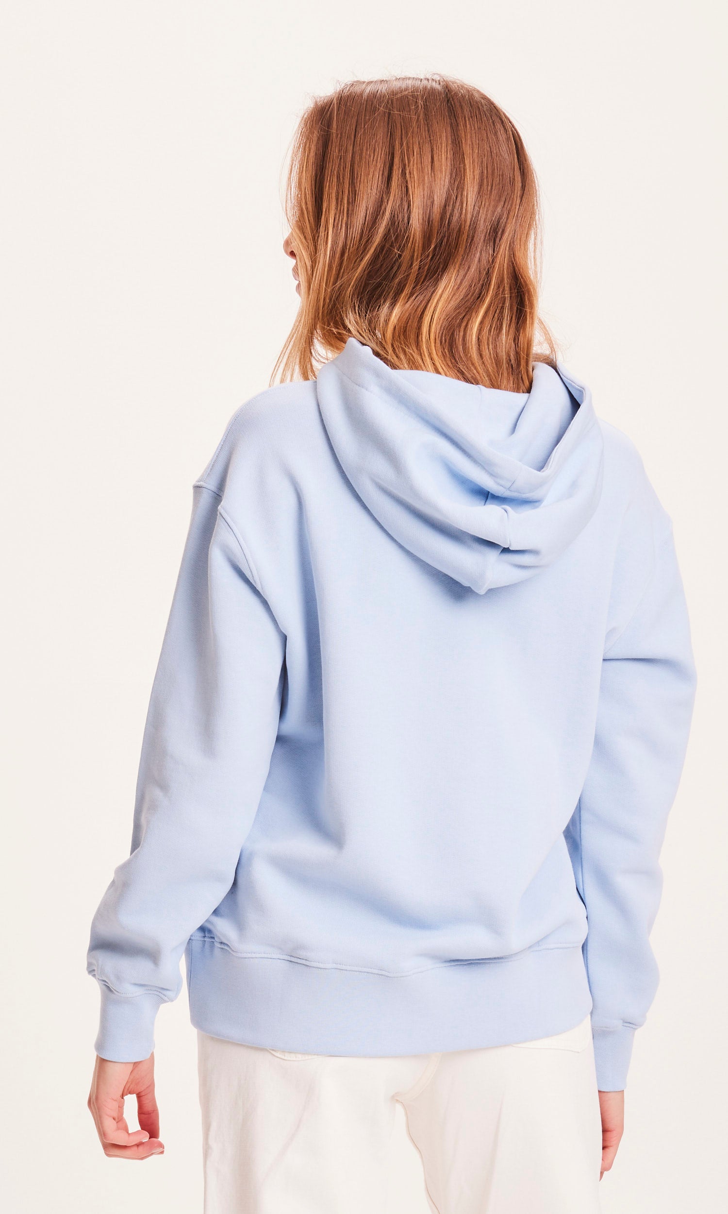 Knowledge Cotton Apparel Basic hoodie sweat -Chambray Blue