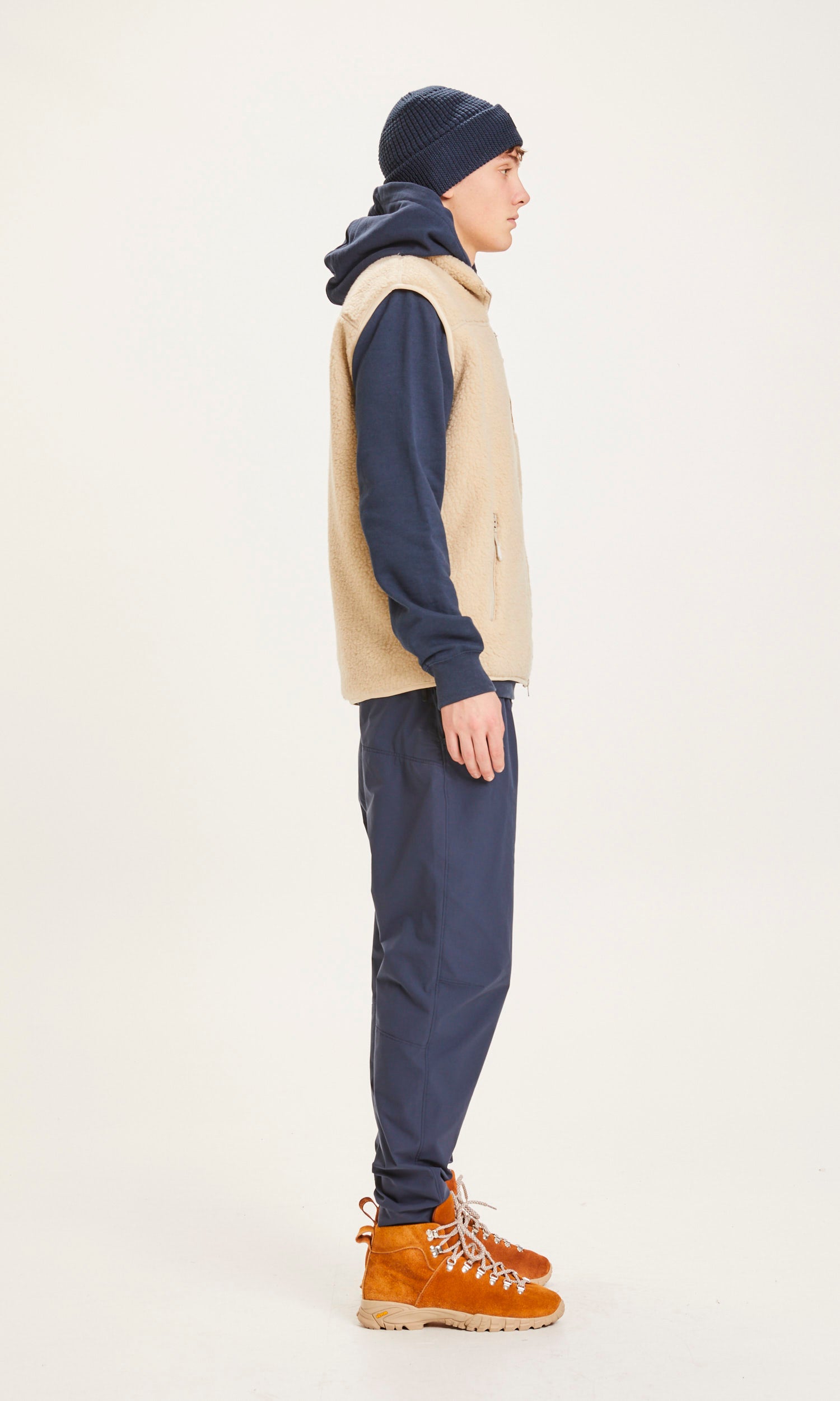 Knowledge Cotton Apparel - ELM teddy fleece vest - GRS/Vegan