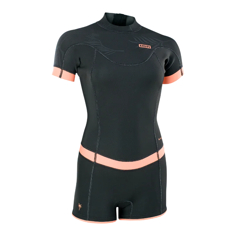 ION.22 WETSUIT AMAZE SHORTY 2.5 SS BACK ZIP WOMEN BLACK 36/S
