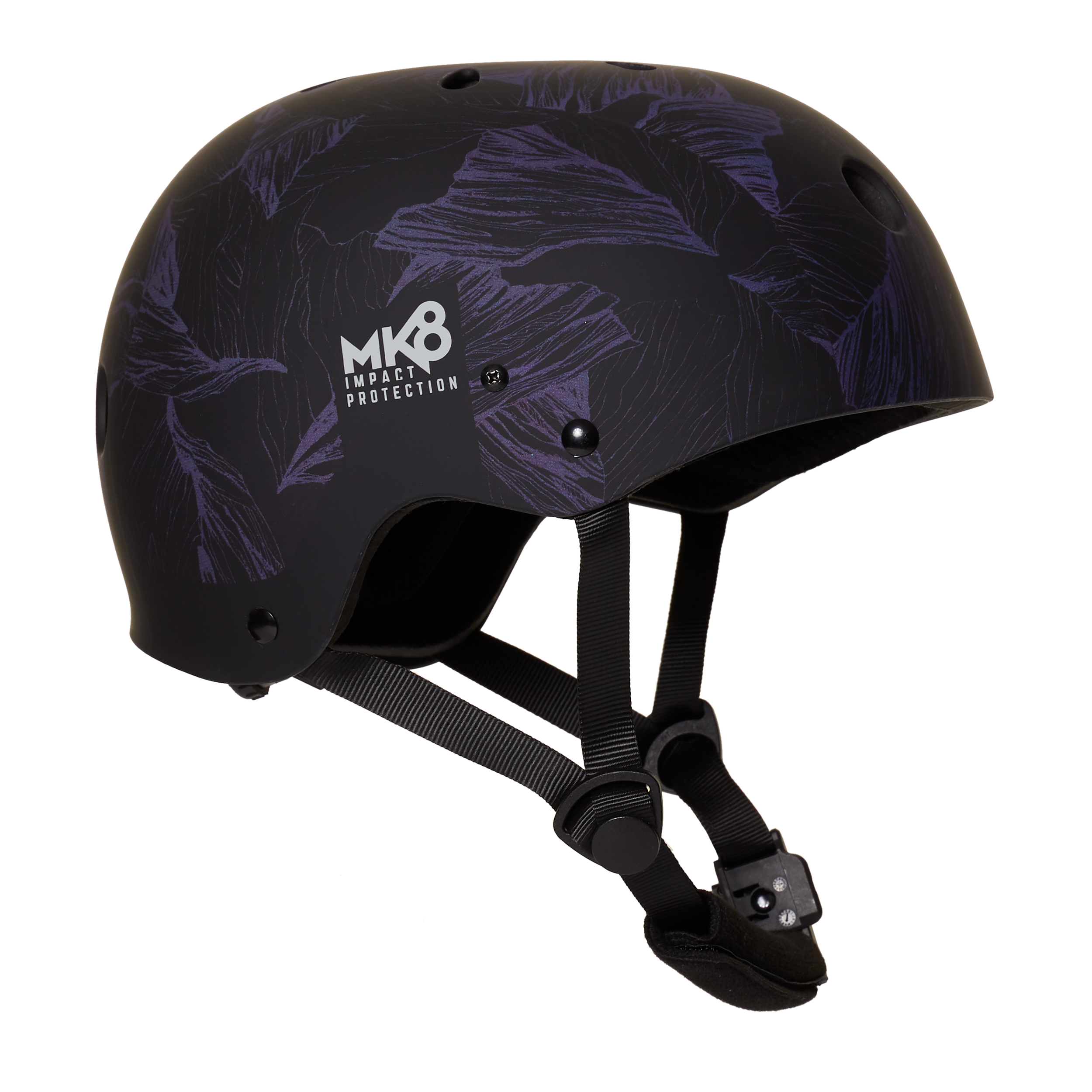 Mystic MK8X Hjelm Black(Purple)/Grey