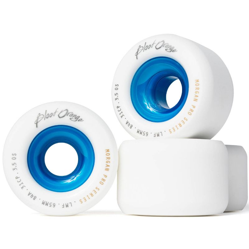 Blood Orange Morgan Pro 65mm Longboard Hjul (Blue Core - 84A)