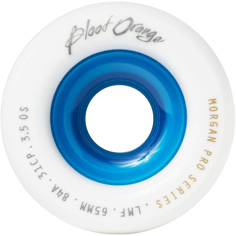 Blood Orange Morgan Pro 65mm Longboard Hjul (Blue Core - 84A)