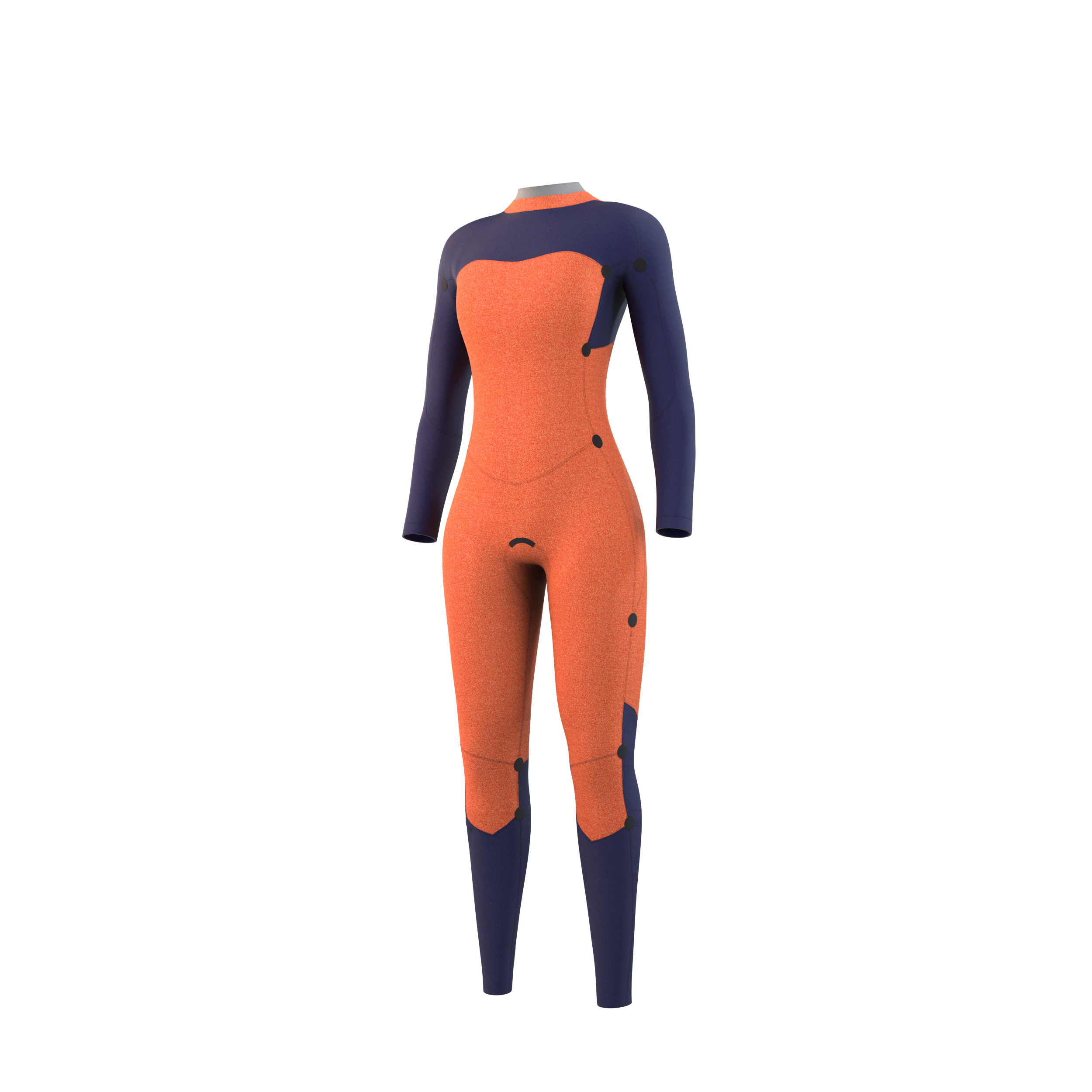 Mystic - Dazzled Fullsuit 5/3mm Bzip Women - Night Blue