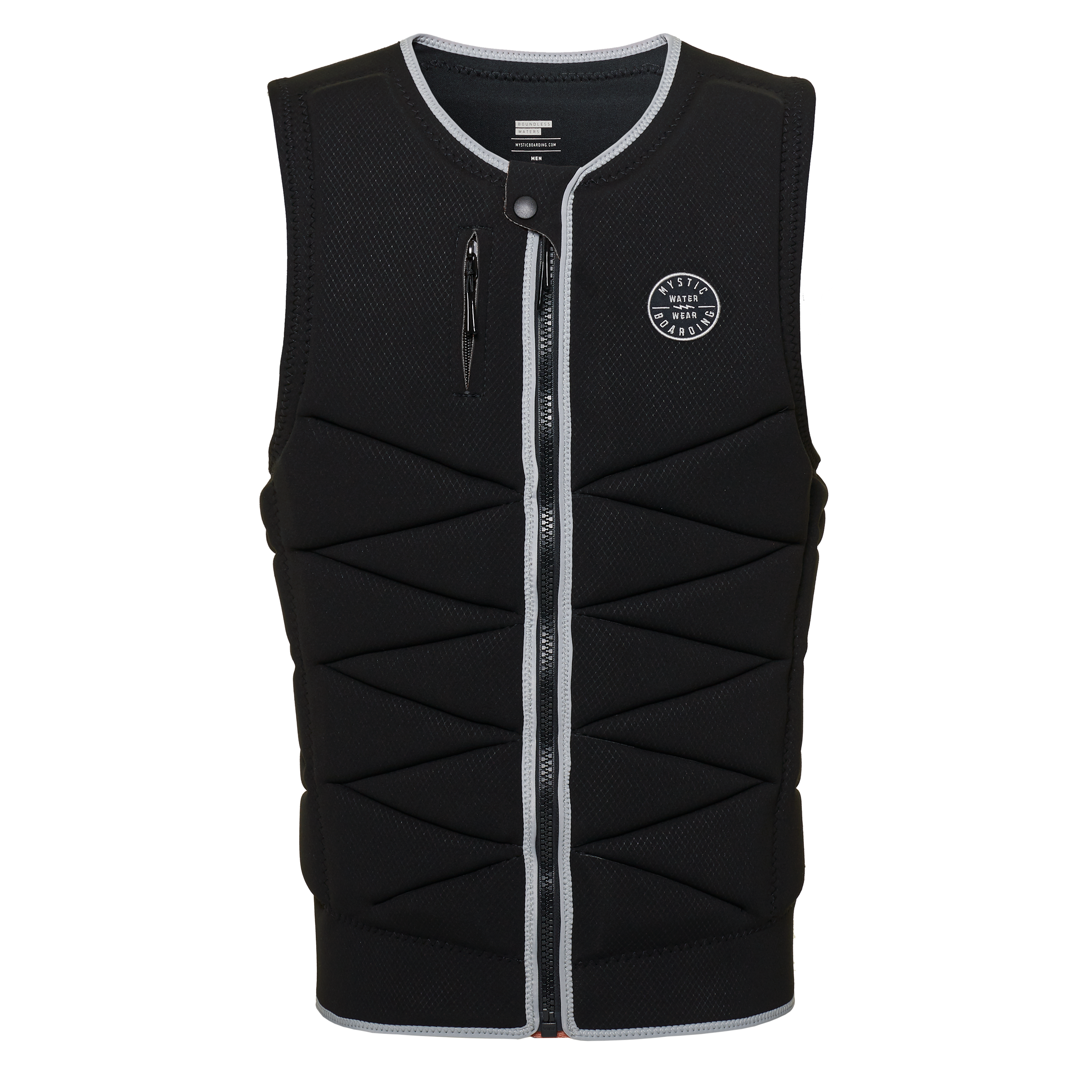 Mystic - Outlaw Impact Vest Fzip Wake - Black