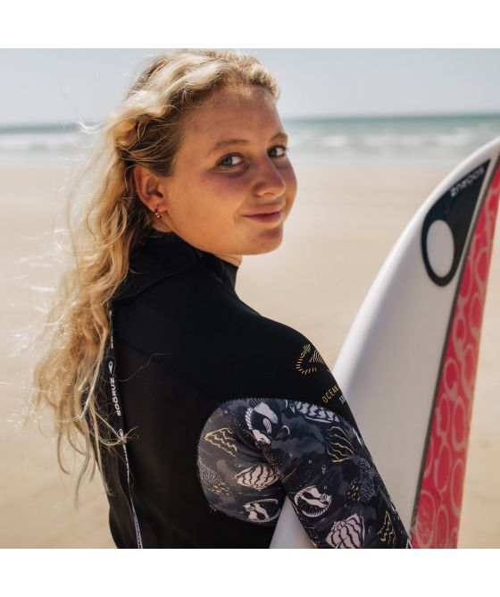 Sooruz Fullsuit DIVINE 5/4/3 Back-Zip OYSTERPRENE Black Våddragt