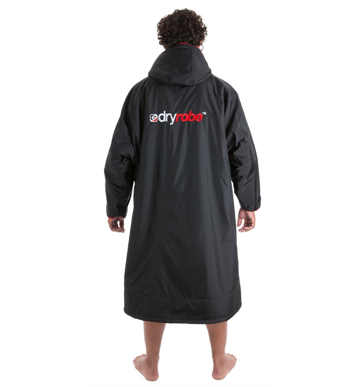 Dryrobe advance long sleeve poncho | voksne | black/red