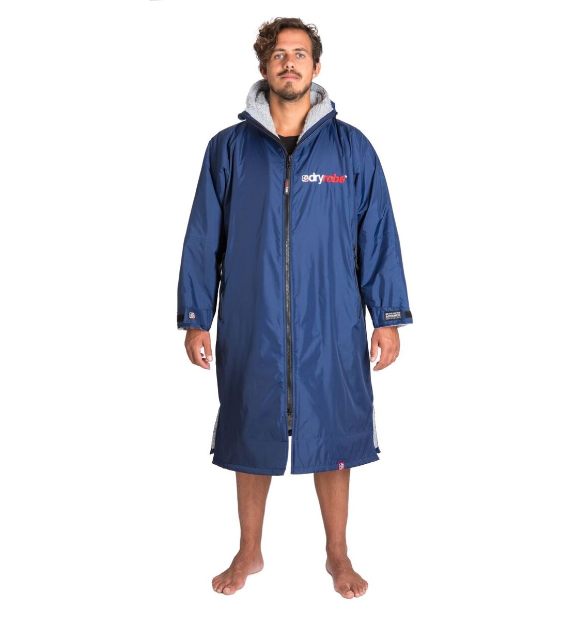 Dryrobe advance long sleeve poncho | voksne | navy/grey