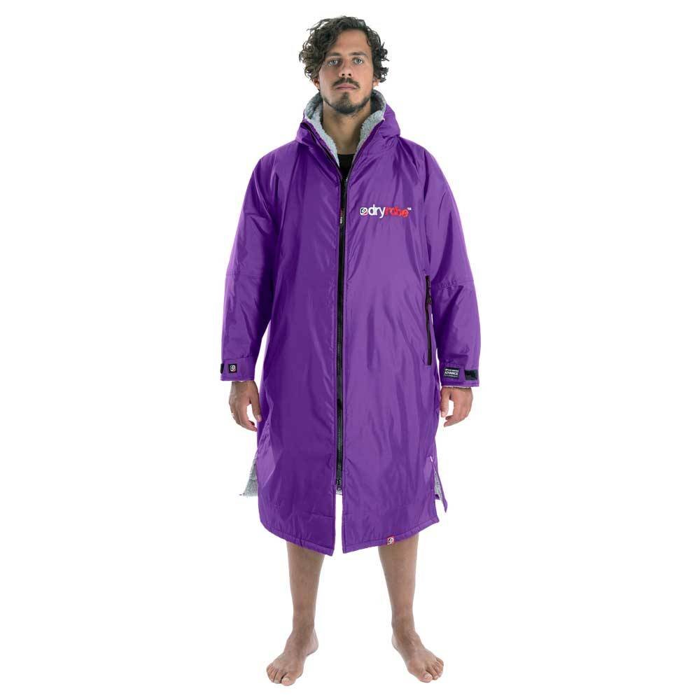 Dryrobe advance long sleeve poncho | voksne | purple/grey