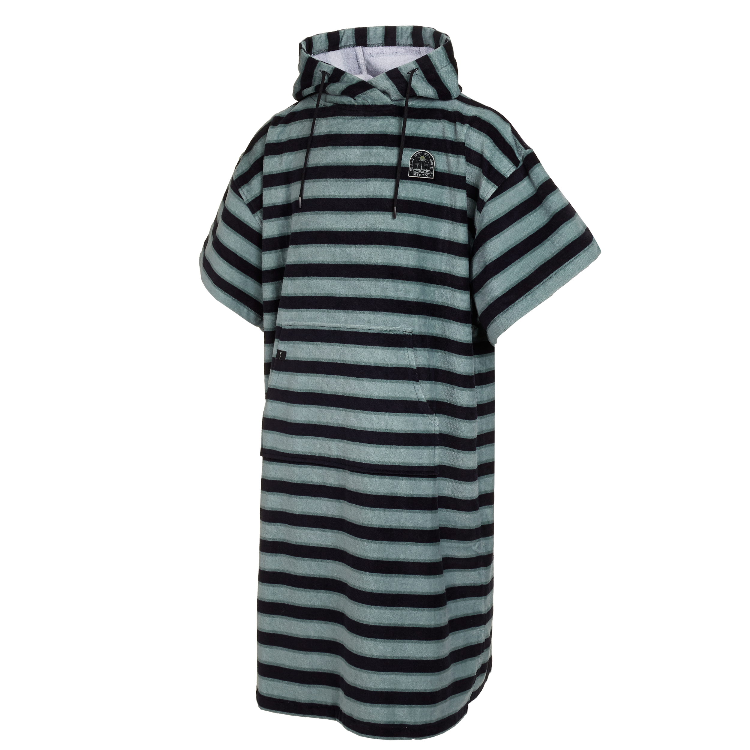 Mystic - Poncho Velours AOP - Grey Blue