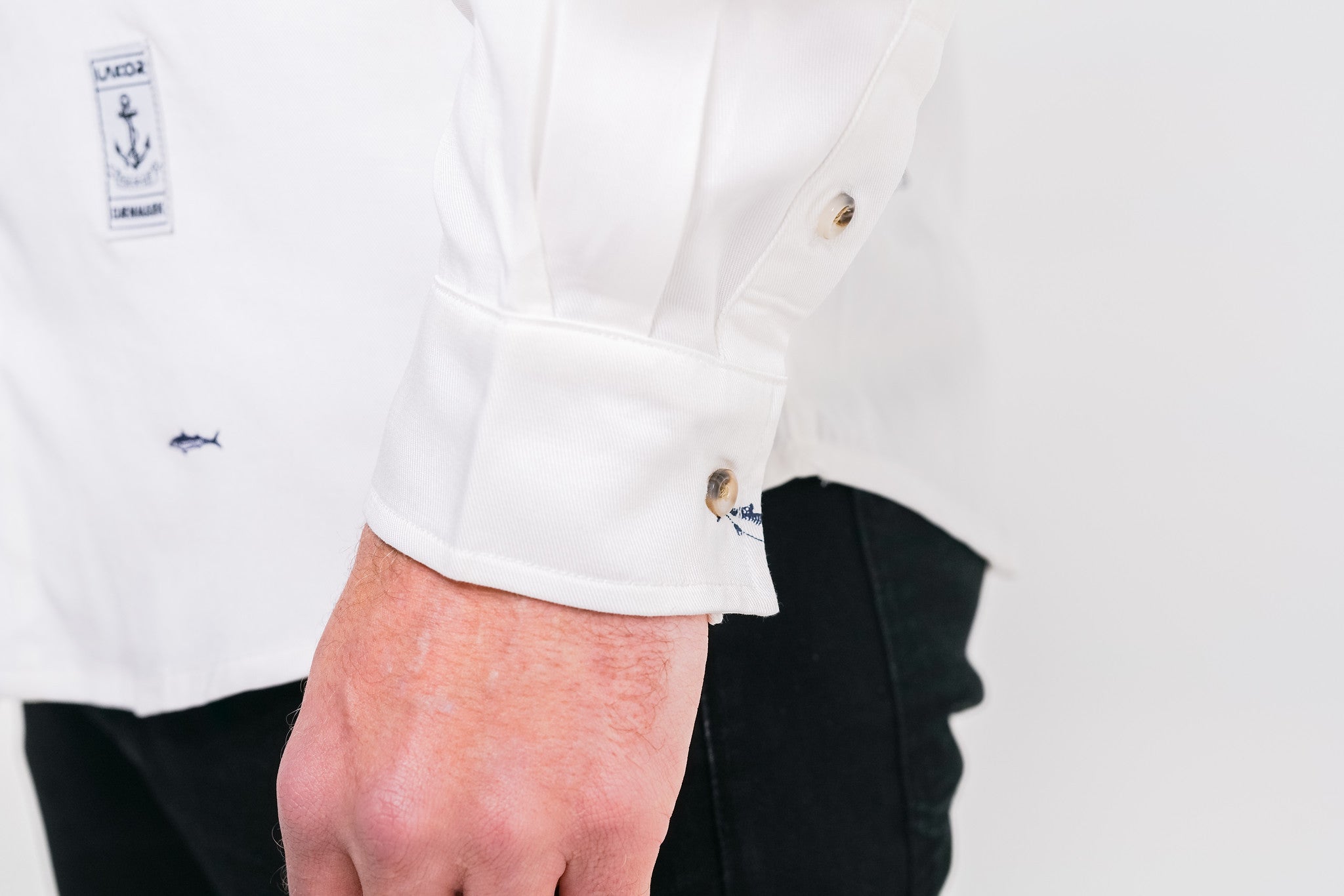 Lakor - Mackerel skjorte (hvid)