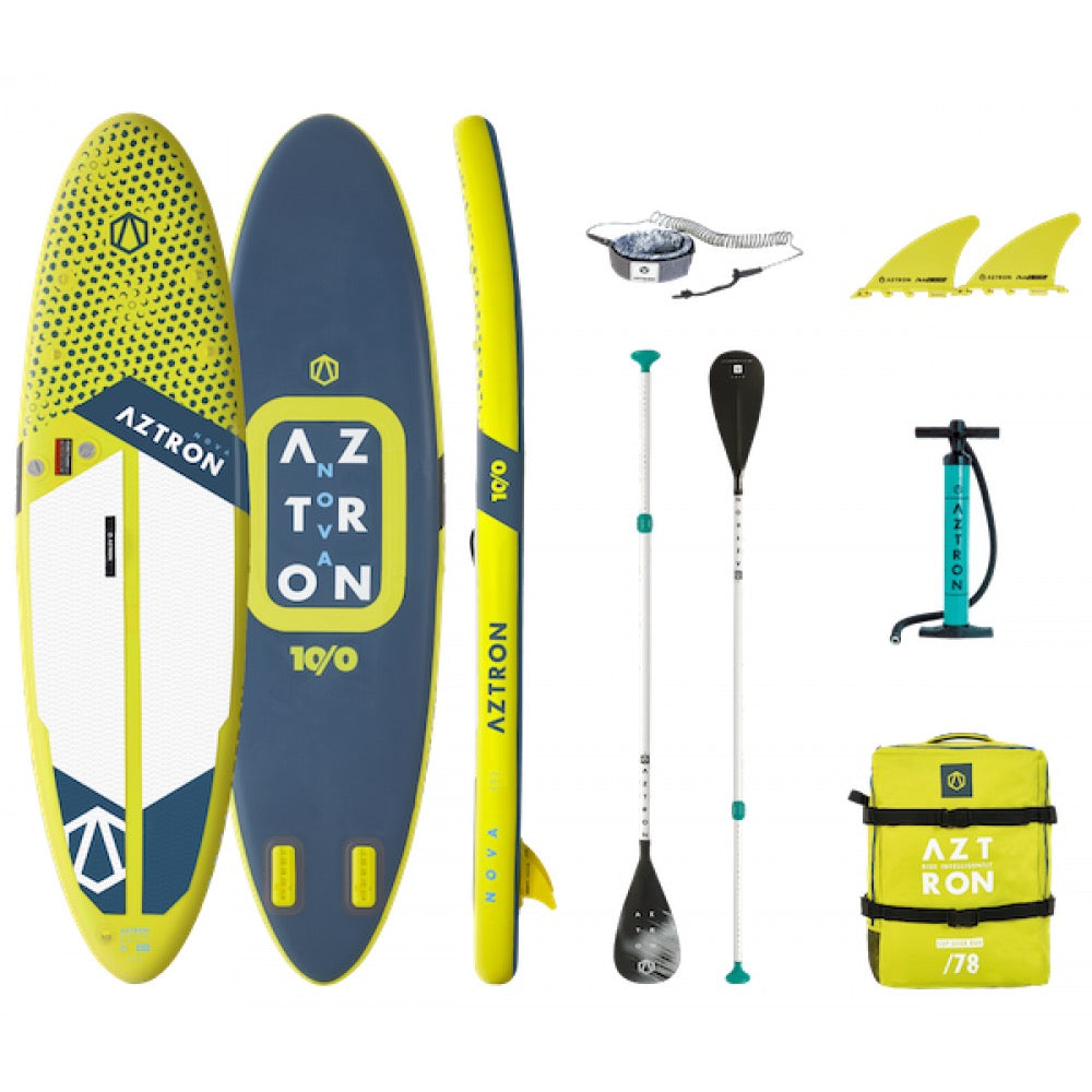 Aztron nova compact 10'0 dobbelt chamber 2021 oppustelig allround sup (275 liter) - komplet pakke