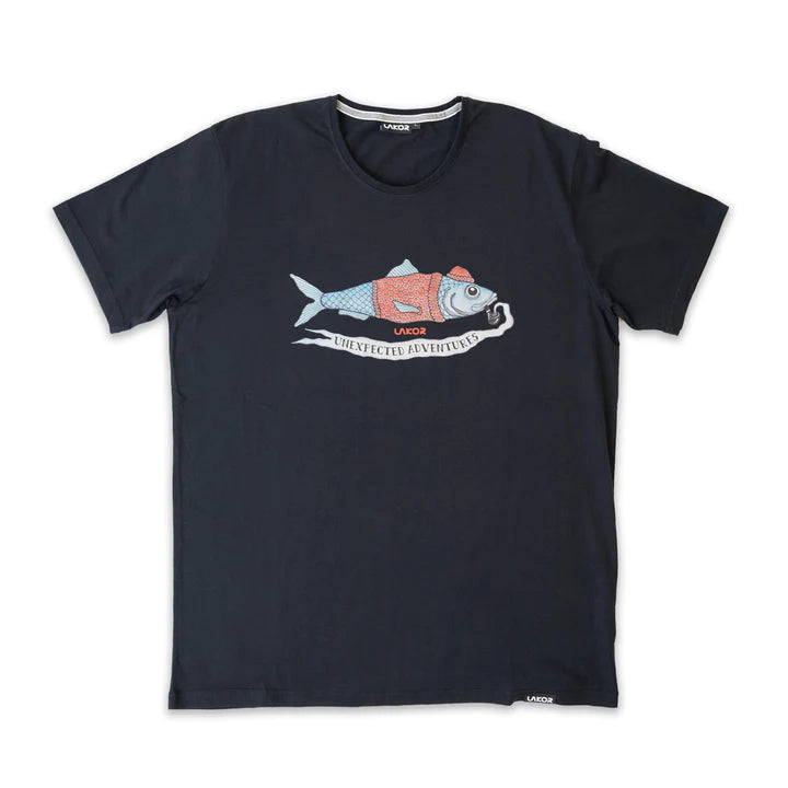 Lakor - Red Herring - Black T-shirt