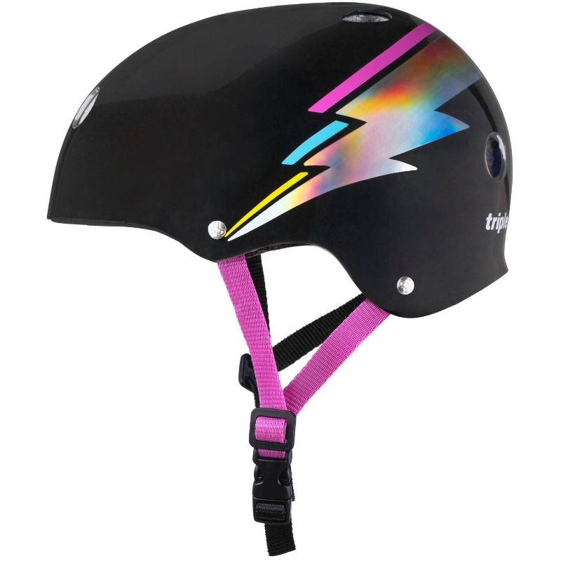 Triple Eight Certified Sweatsaver Skaterhjelm (Black Hologram)