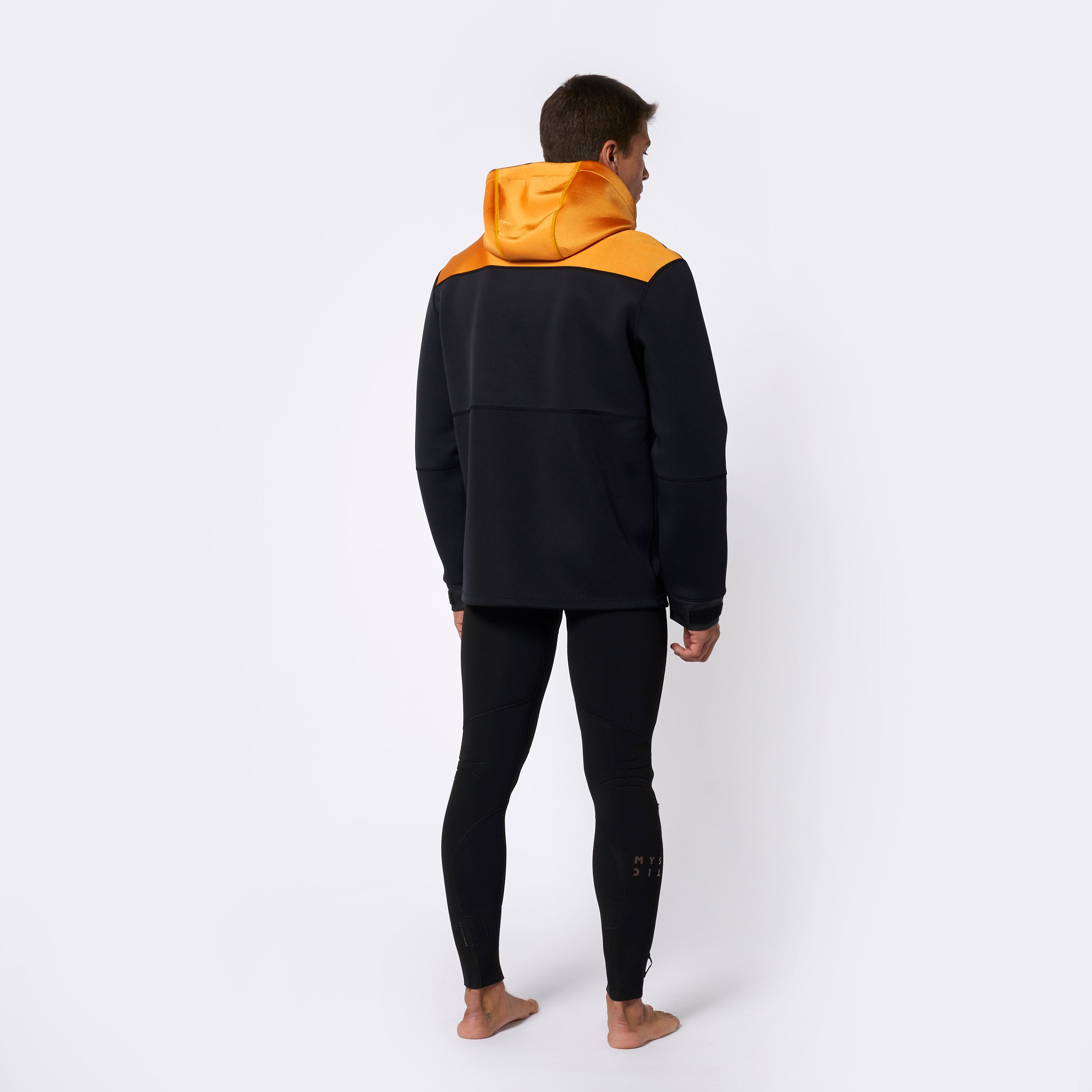 Mystic - Fulmar Neoprene Hoodie 3/2mm - Retro Orange - 2023