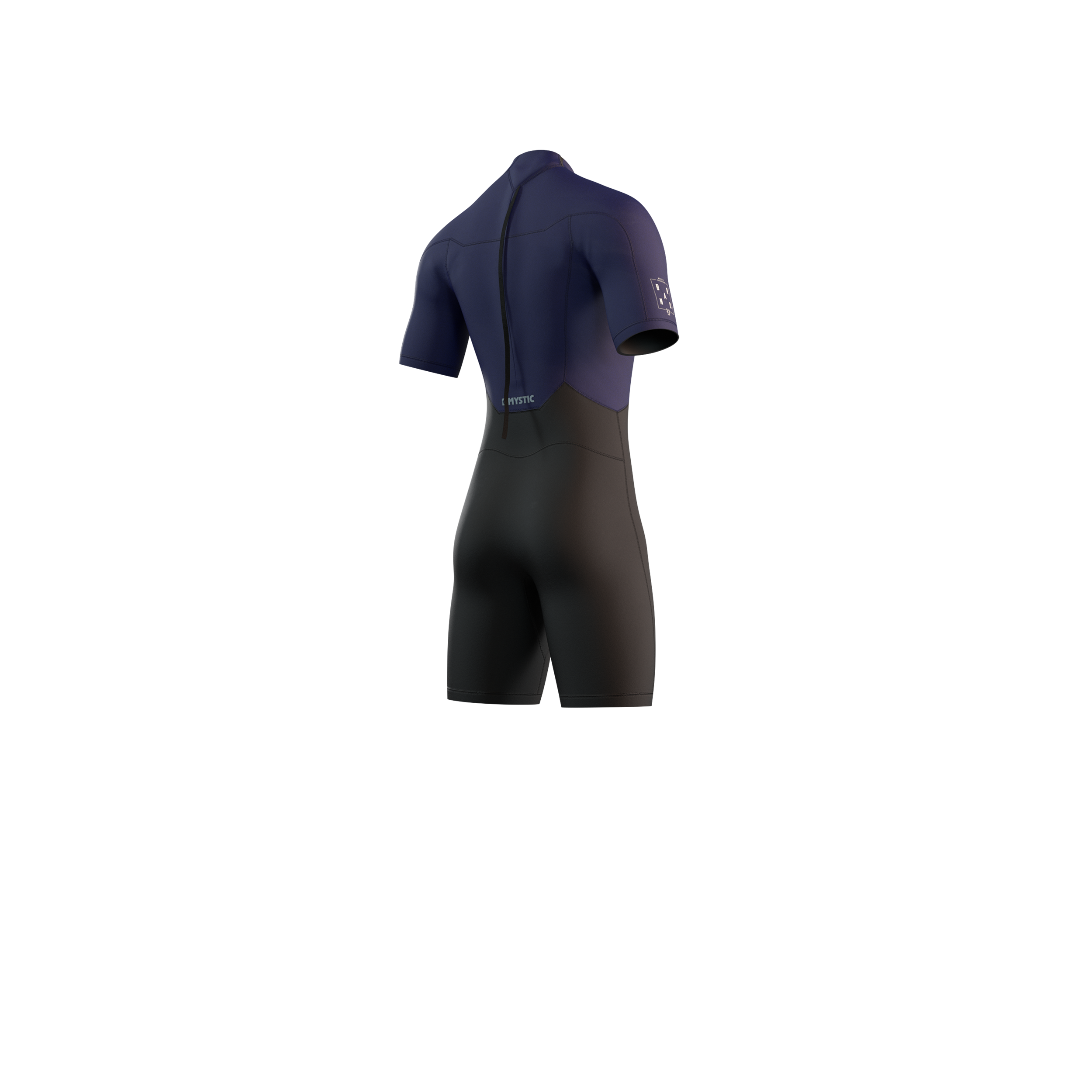 Mystic - Brand Shorty 3/2mm Bzip Flatlock - Night Blue - 2021