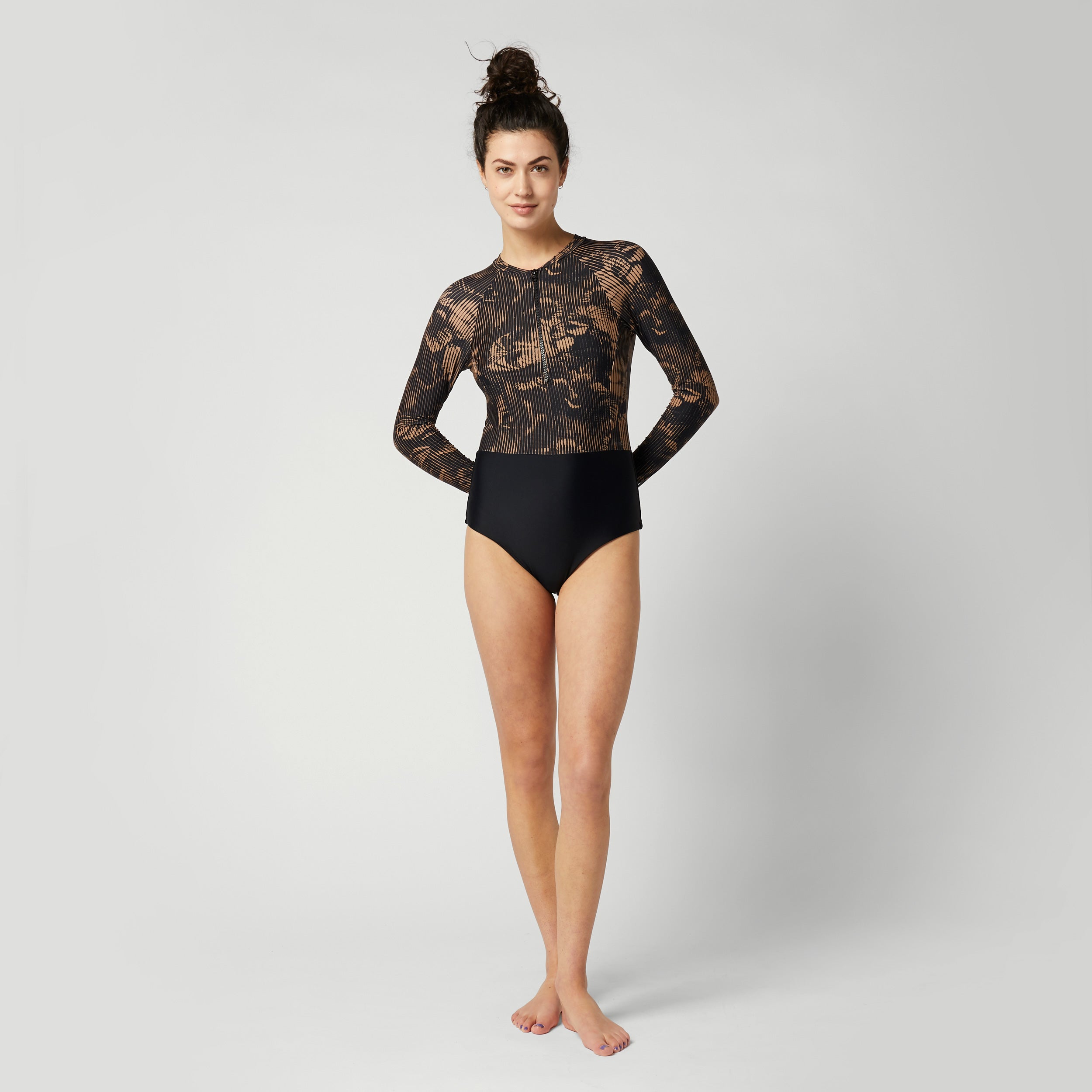 Jayde L/S One Piece Women - Slate Brown