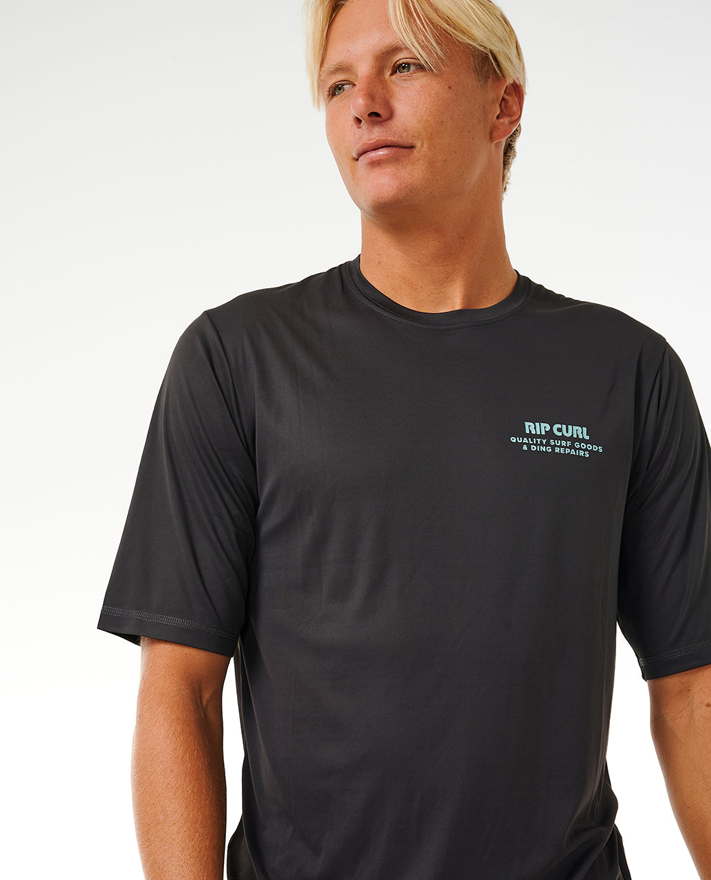 Ding repairs surflite upf s/s short sleeve rash guard