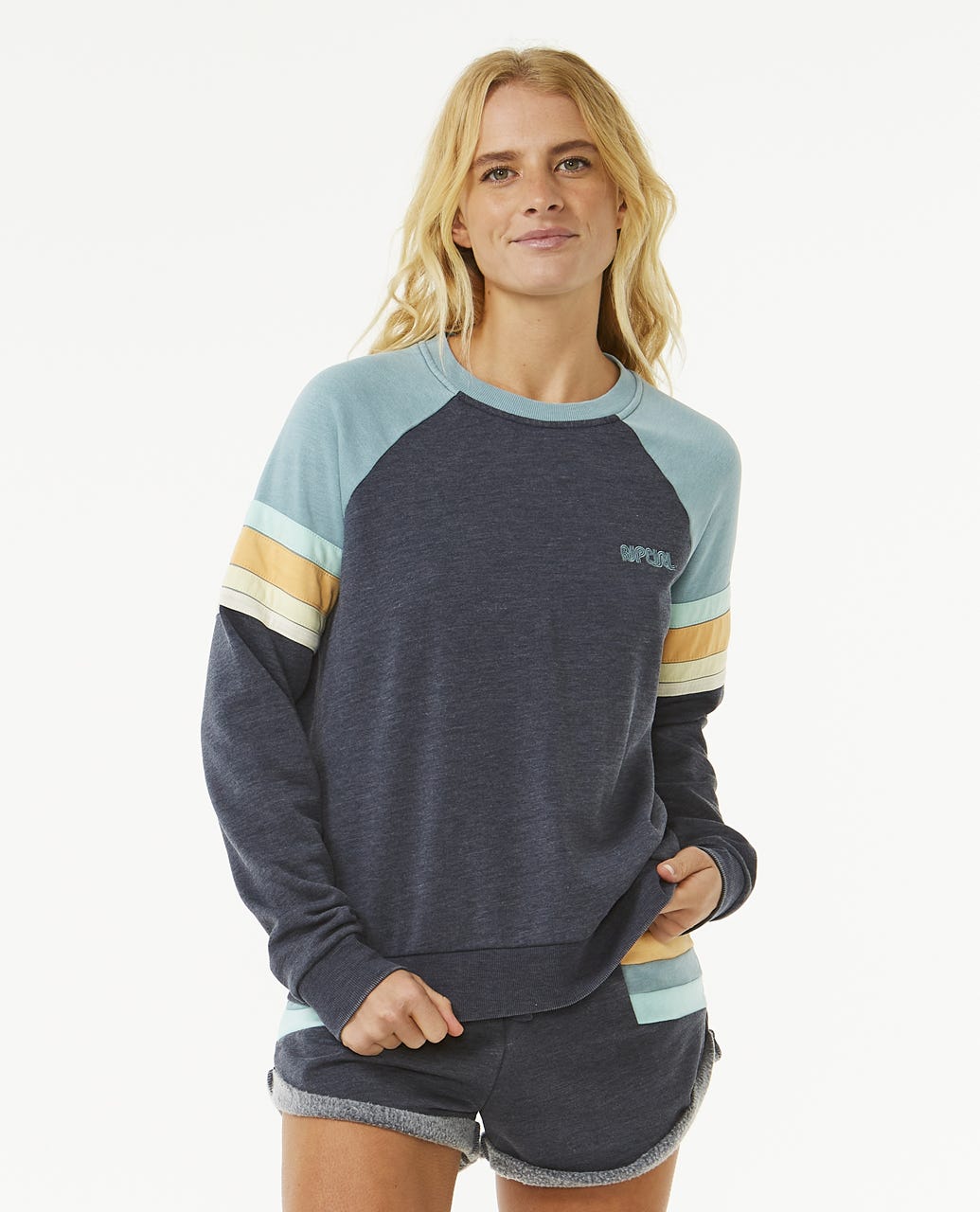 Surf Revival Raglan crew Fleece
