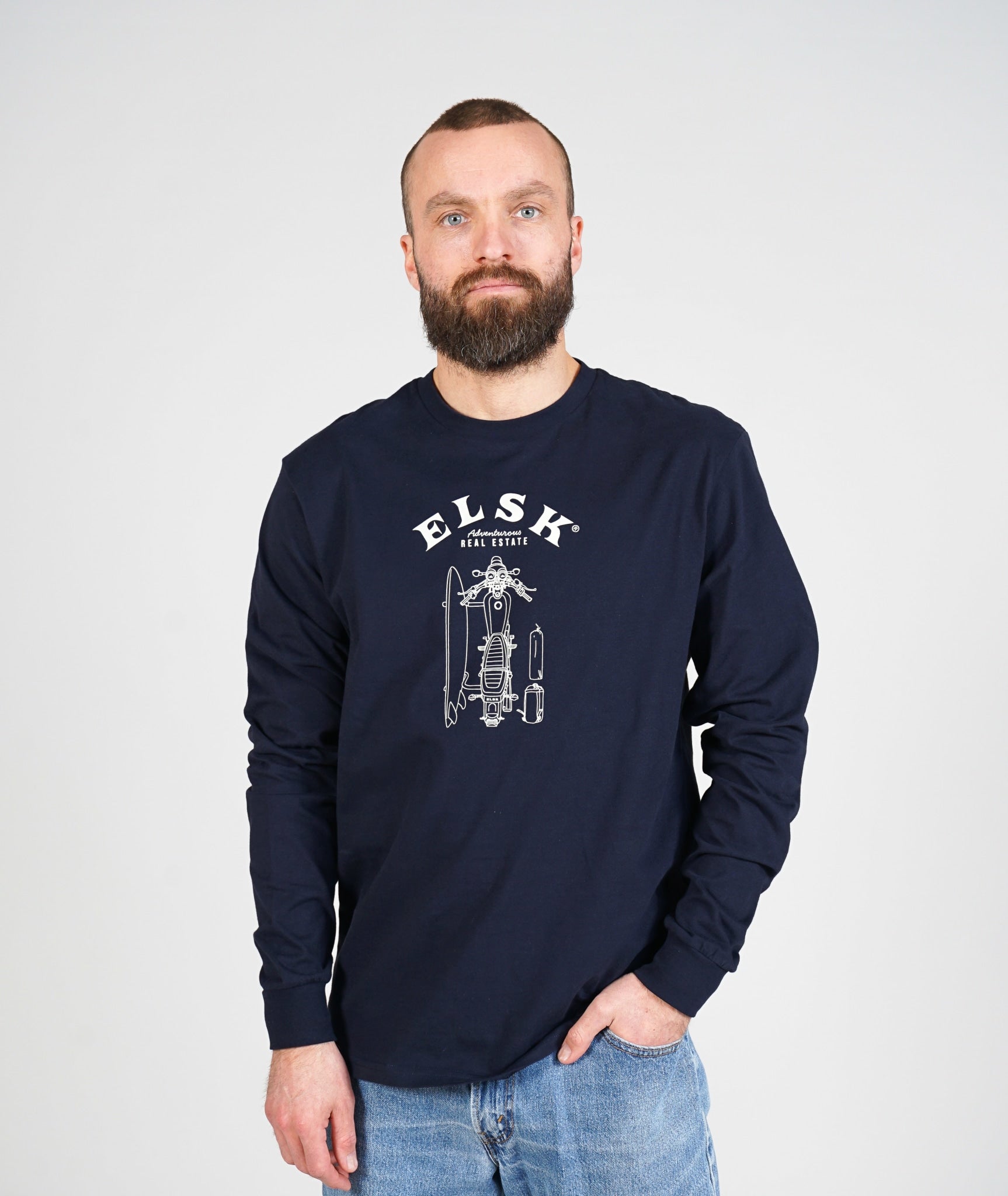 Single Estate Men'S Brushed Ls T-Shirt