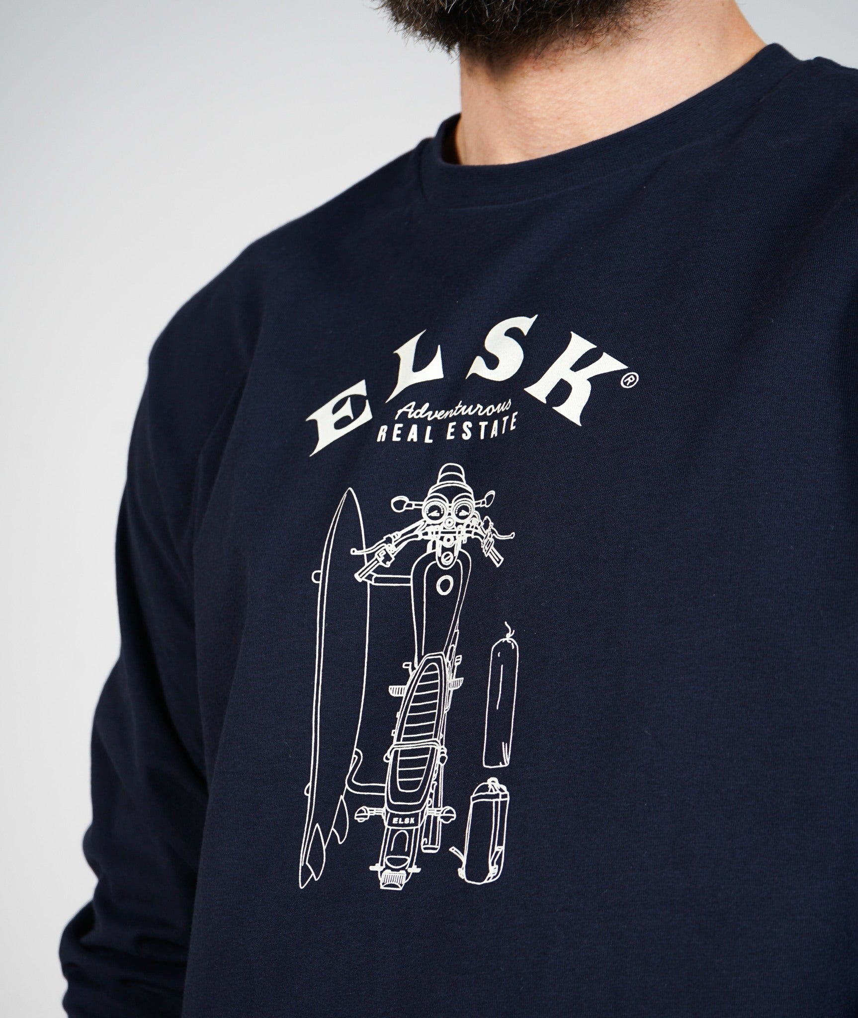 Single Estate Men'S Brushed Ls T-Shirt