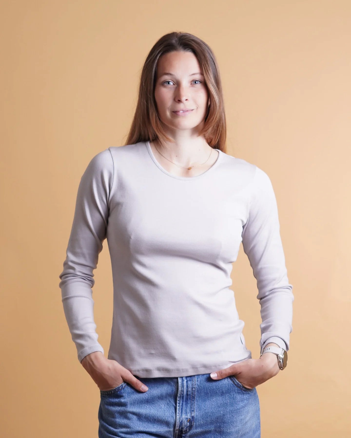 Rib Women'S Ls T-Shirt